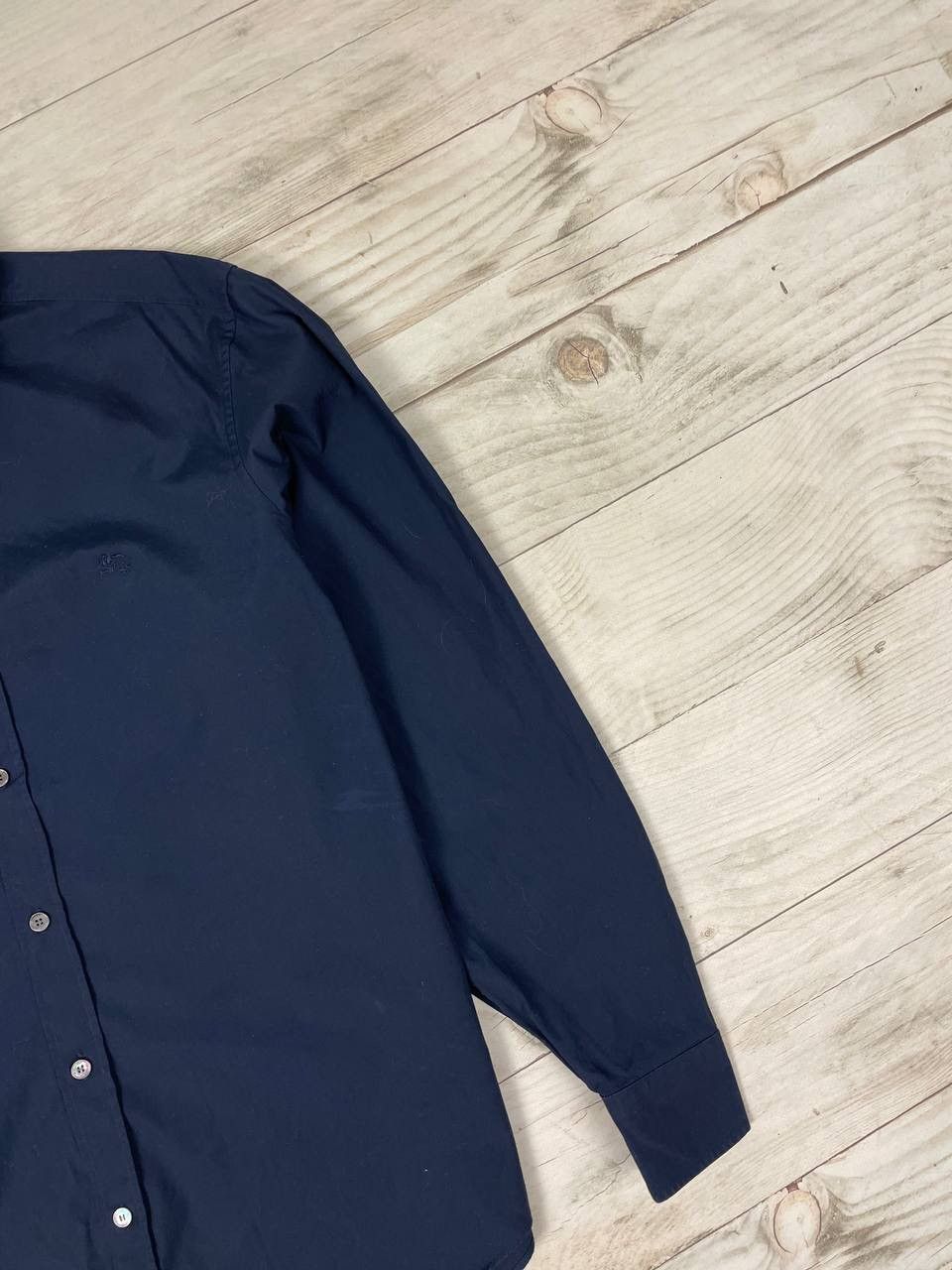 Burberry Vintage Burberry London Shirt Long Sleeve Blue Size US XL / EU 56 / 4 - 4 Thumbnail
