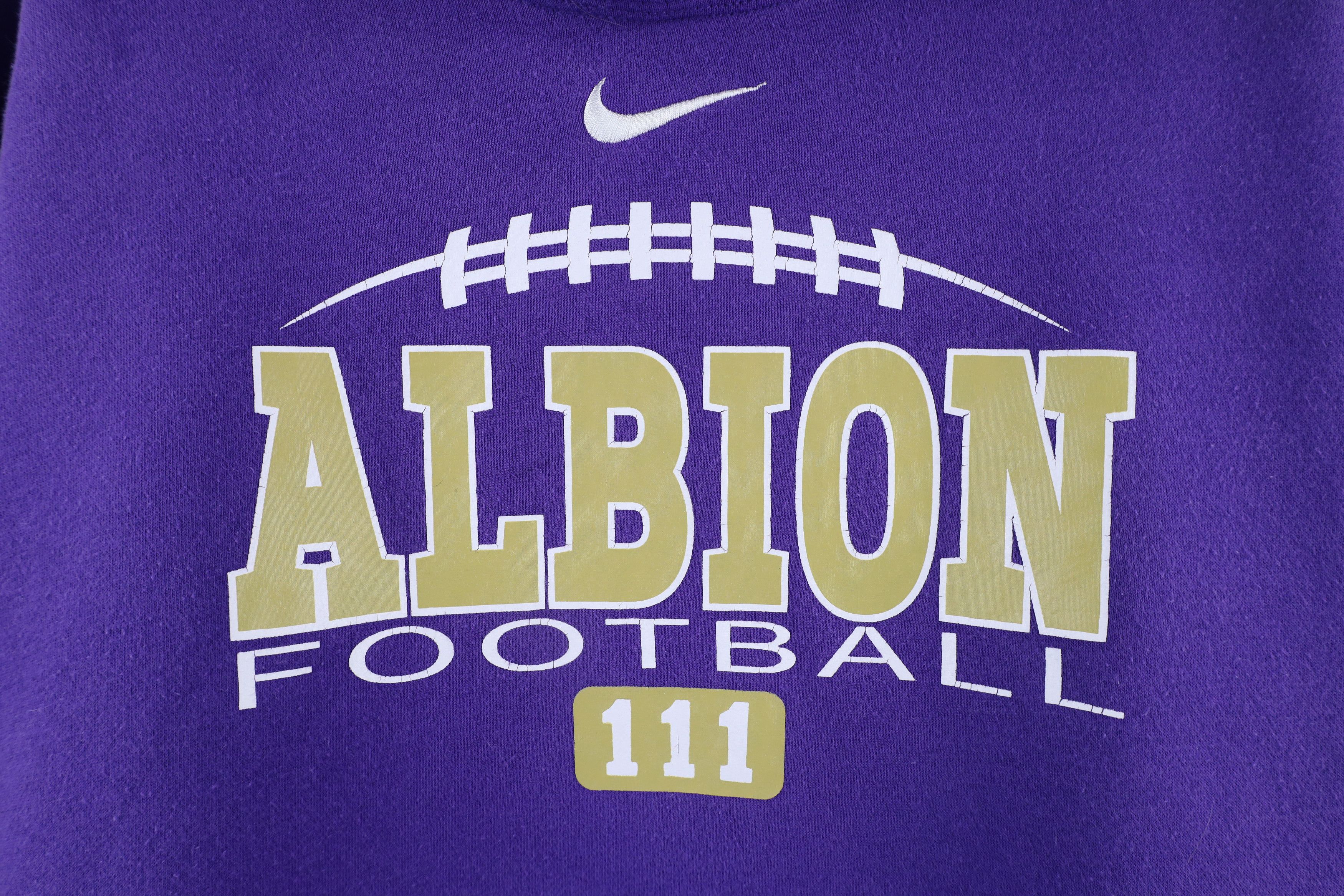 Nike × Vintage Vintage Nike College Football Hoodie Sweatshirt Purple Size US XXL / EU 58 / 5 - 4 Thumbnail