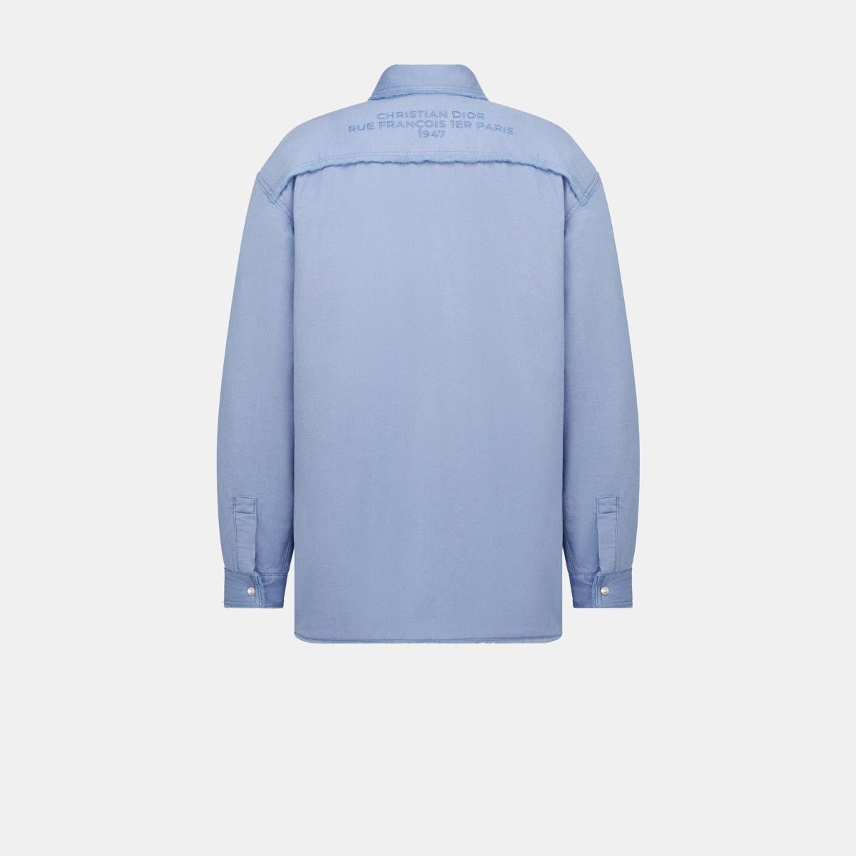 Dior o1w1db11024 Overshirt in Blue Size US M / EU 48-50 / 2 - 2 Thumbnail