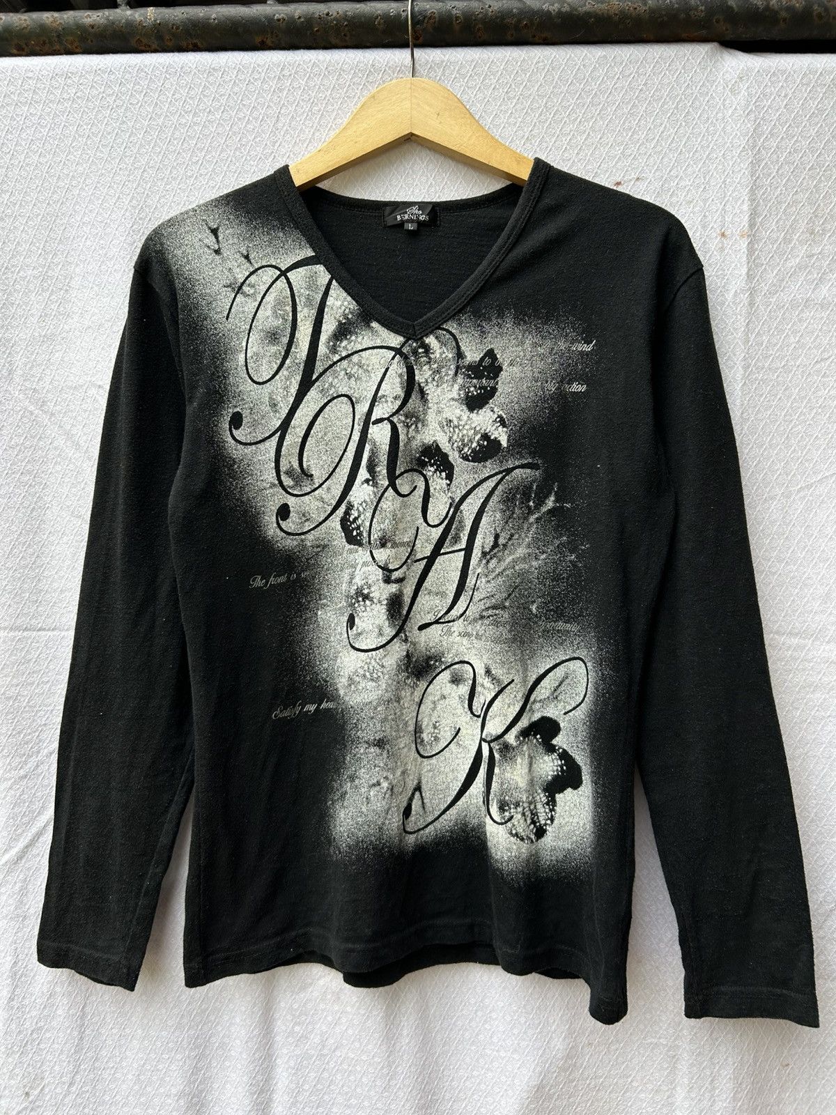 If Six Was Nine × Japanese Brand × Le Grande Bleu (L.G.B.) BerningSho japanese style poem Ifsixwasnine longsleeve Size US M / EU 48-50 / 2 - 1 Thumbnail
