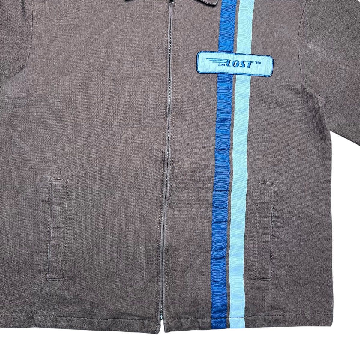 Lost Enterprises Lost Enterprises Zip Up Goodtime Canvas Brown Jacket Sz M Size US M / EU 48-50 / 2 - 11 Thumbnail