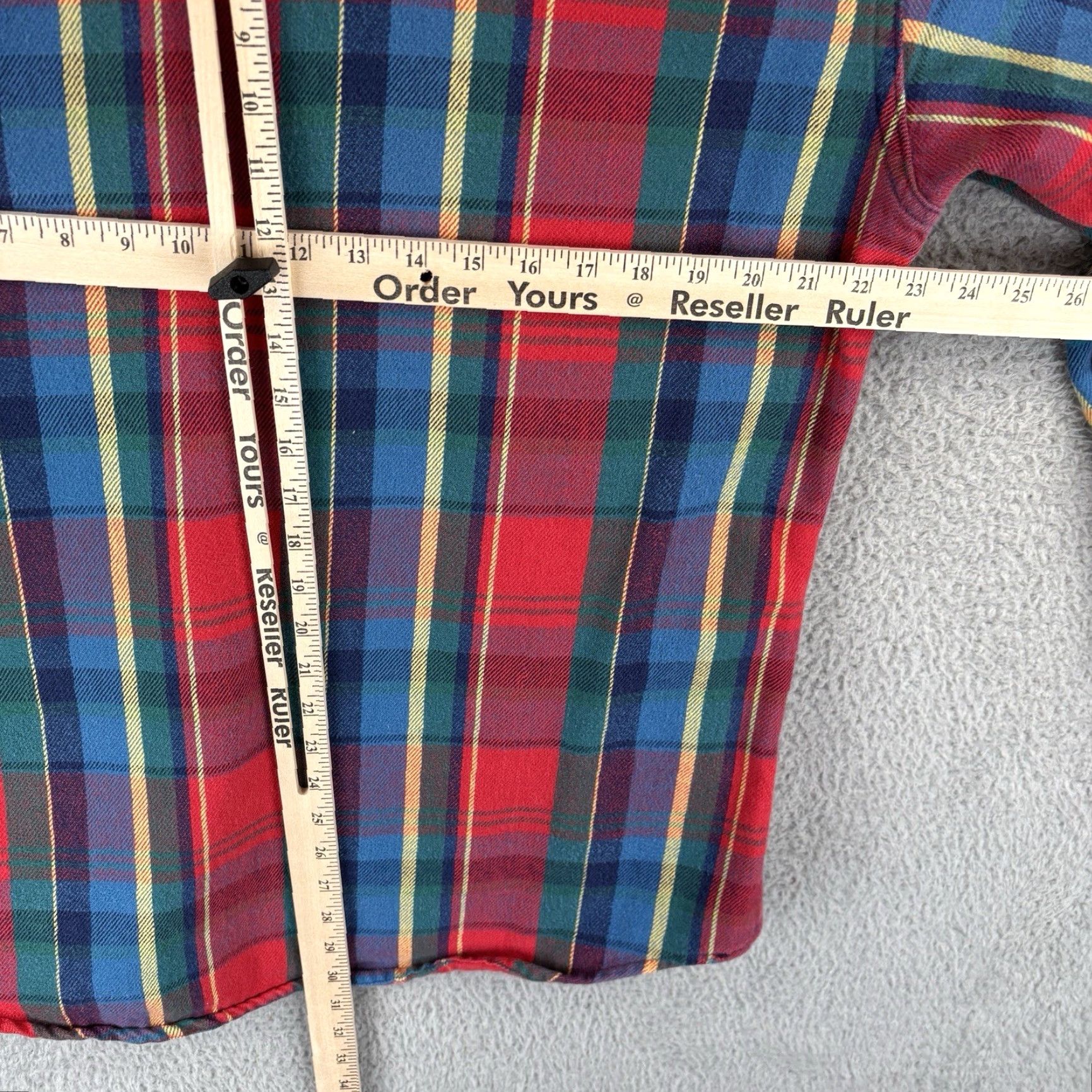 Vintage VINTAGE St Johns Bay Button-Up Shirt Mens LT Red Plaid Flannel Heavyweight Pocket US 90s USA College Grunge Nature 90s Mens Tall Size US L / EU 52-54 / 3 - 5 Thumbnail