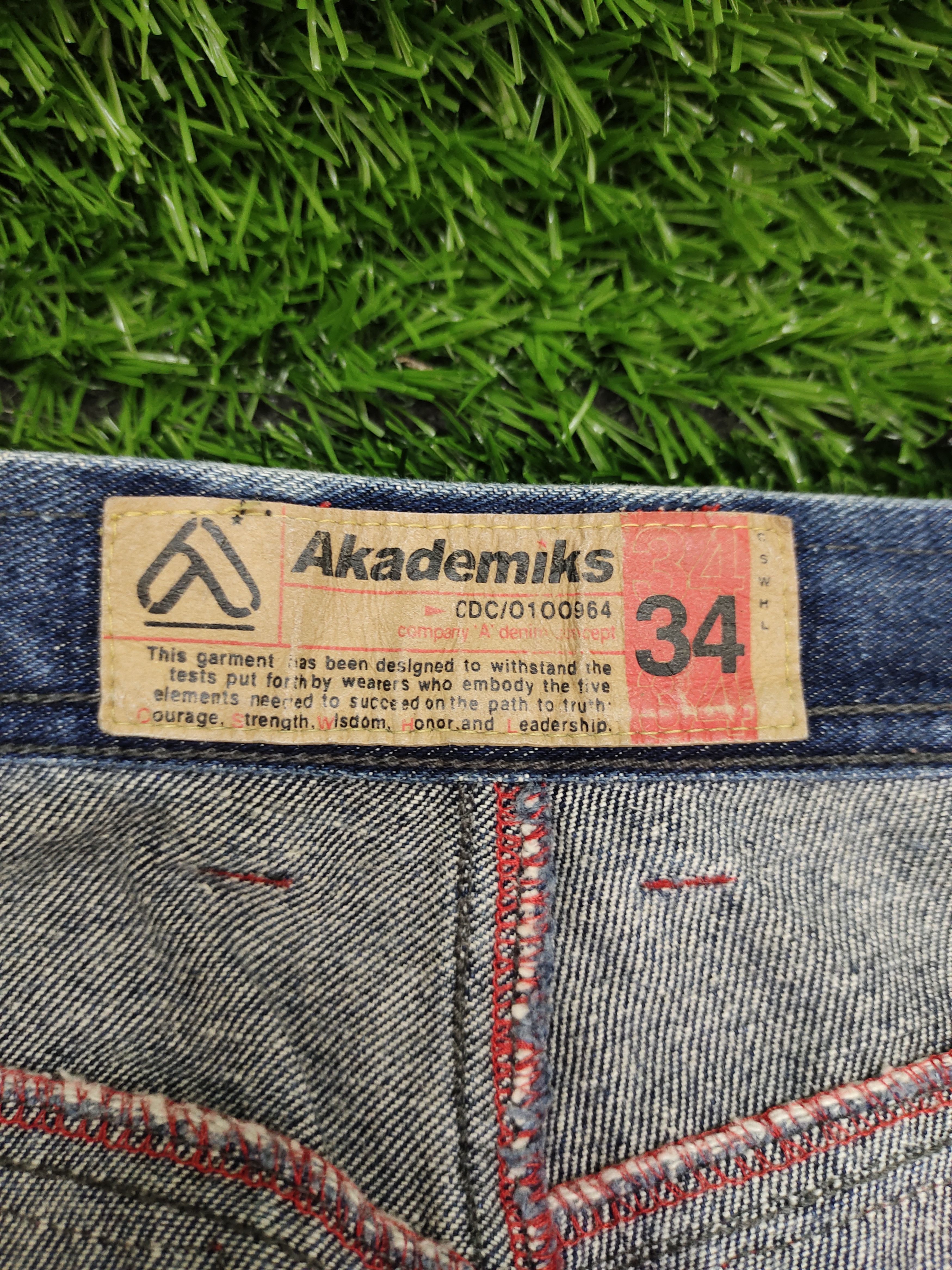 Akademiks Akademiks Distressed Color Wide Leg Denim Y2k Baggy Jean Size US 34 / EU 50 - 15 Thumbnail