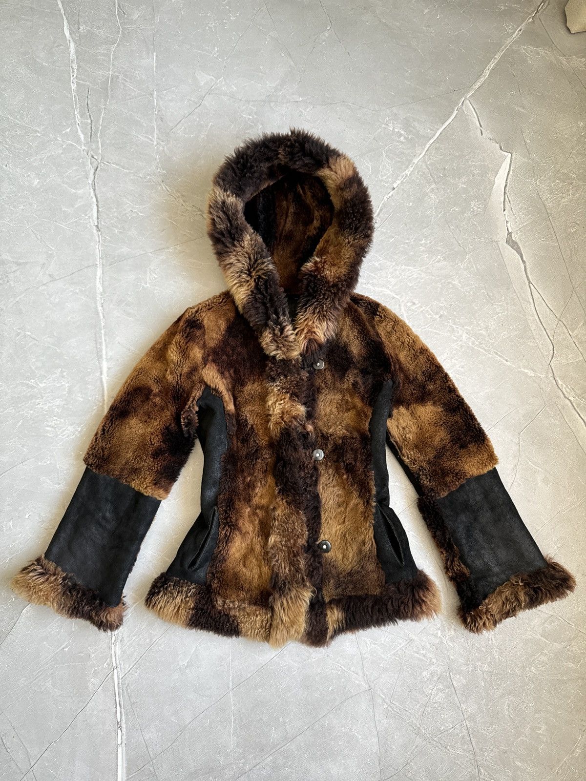 Japanese Brand Vintage Faux Fur Leather Hooded Coat Jacket LGB Ifsixwasnine Size M / US 6-8 / IT 42-44 - 1 Thumbnail