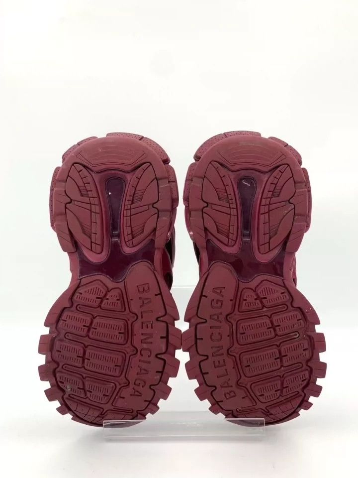 Balenciaga Balenciaga Mesh lace-up Burgundy low-cut platform dad shoes Size US 5.5 / EU 38 - 5 Thumbnail