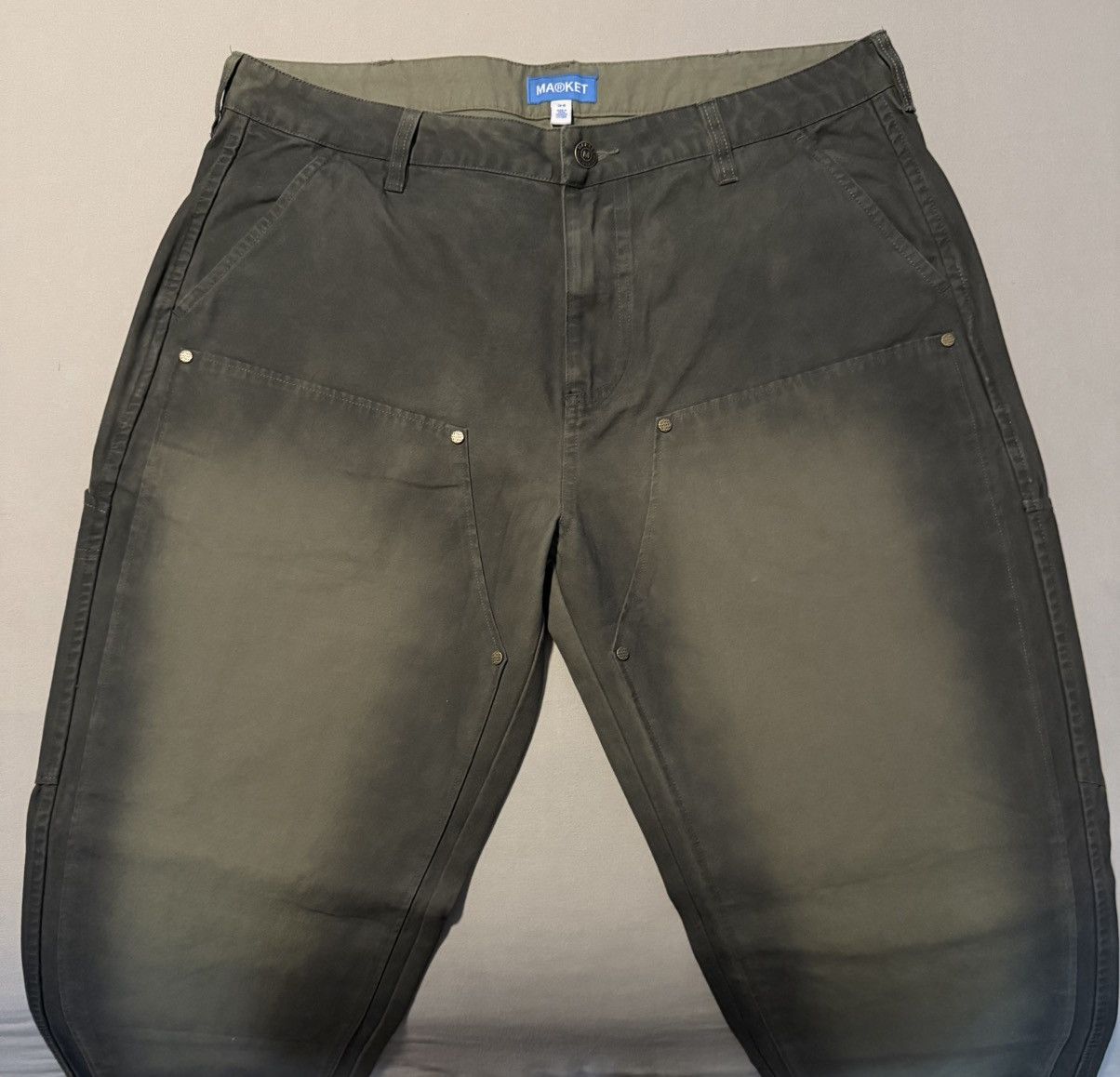 Market Chinatown Market Dyed Double Knee Carpenter Pants Brand New Size US 34 / EU 50 - 4 Thumbnail