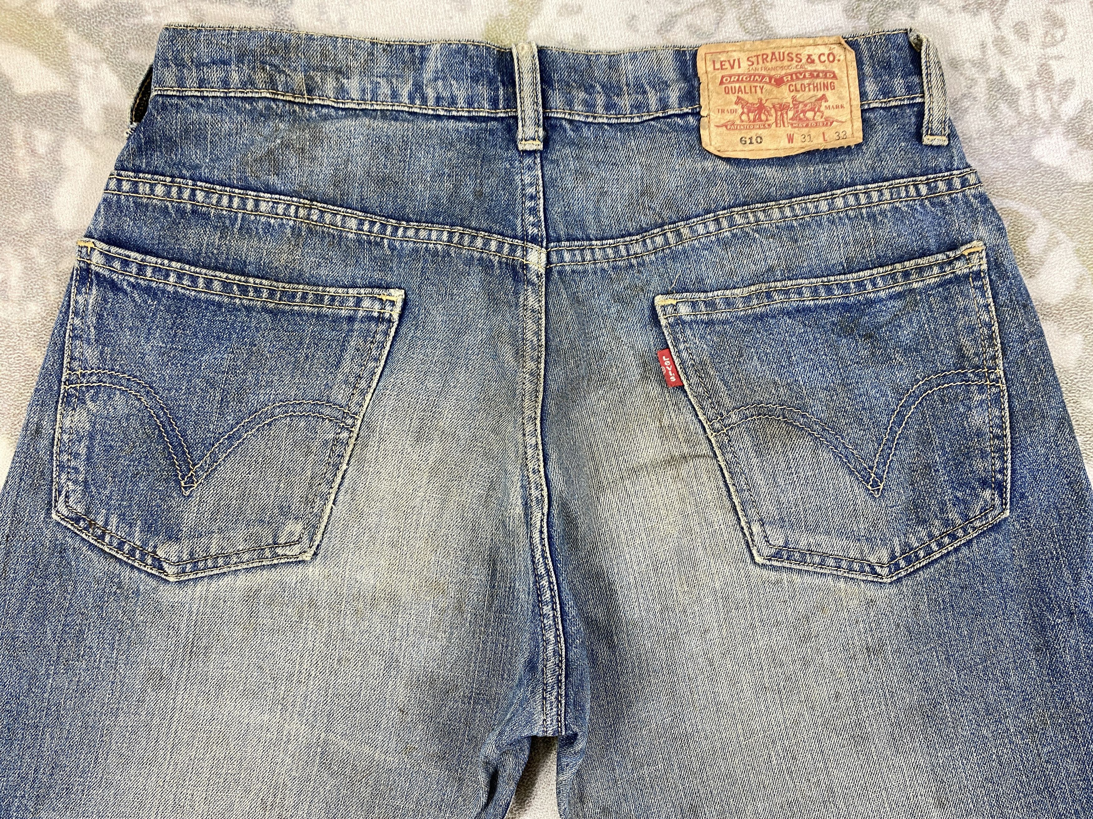 Levi's Dirty Blue Vintage Levi's 610 Jeans 31x29.5 Denim -JN1090 Size US 32 / EU 48 - 4 Thumbnail
