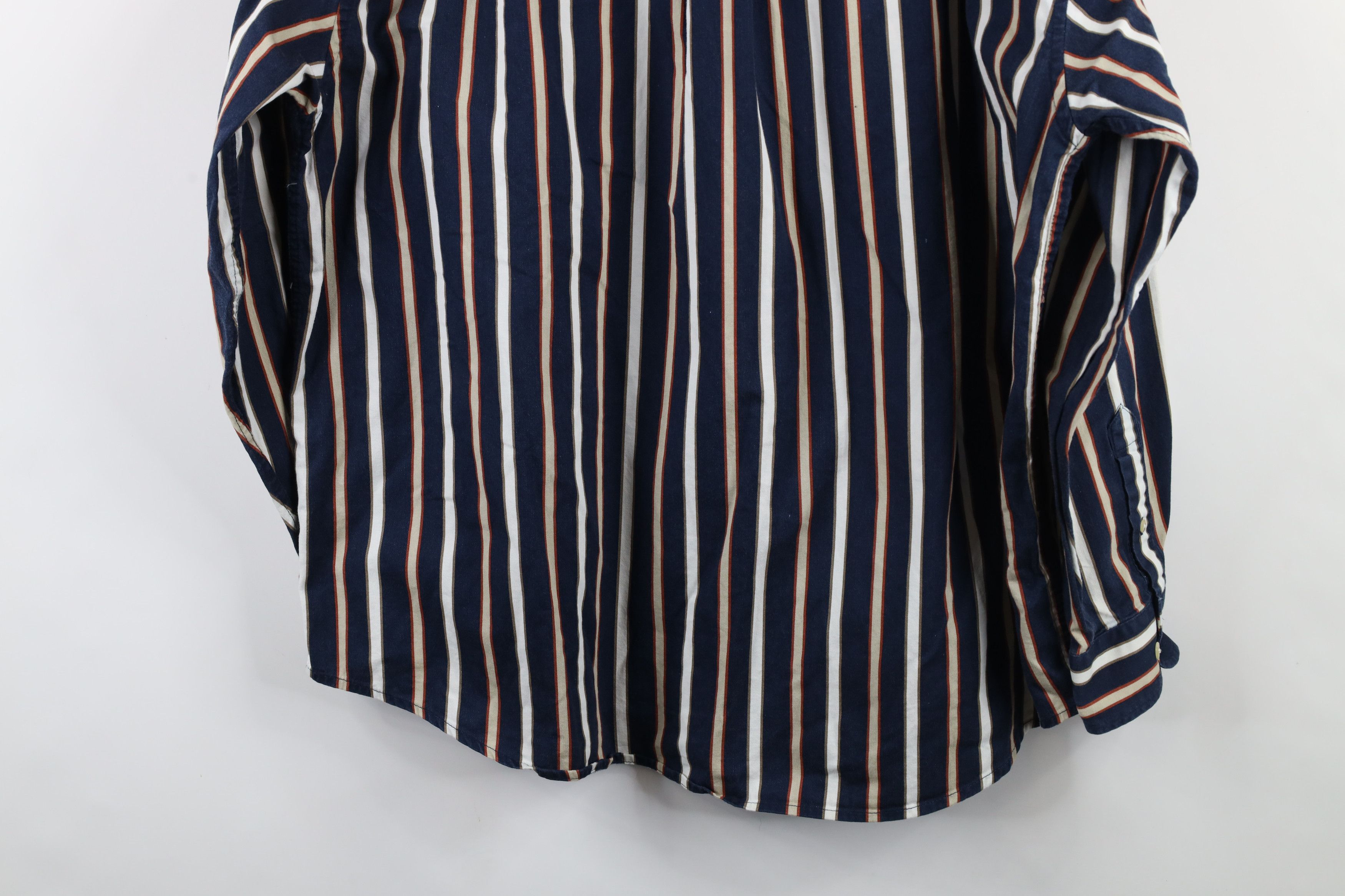 Vintage Vintage 90s Streetwear Block Collared Button Down Shirt Size US XL / EU 56 / 4 - 11 Thumbnail
