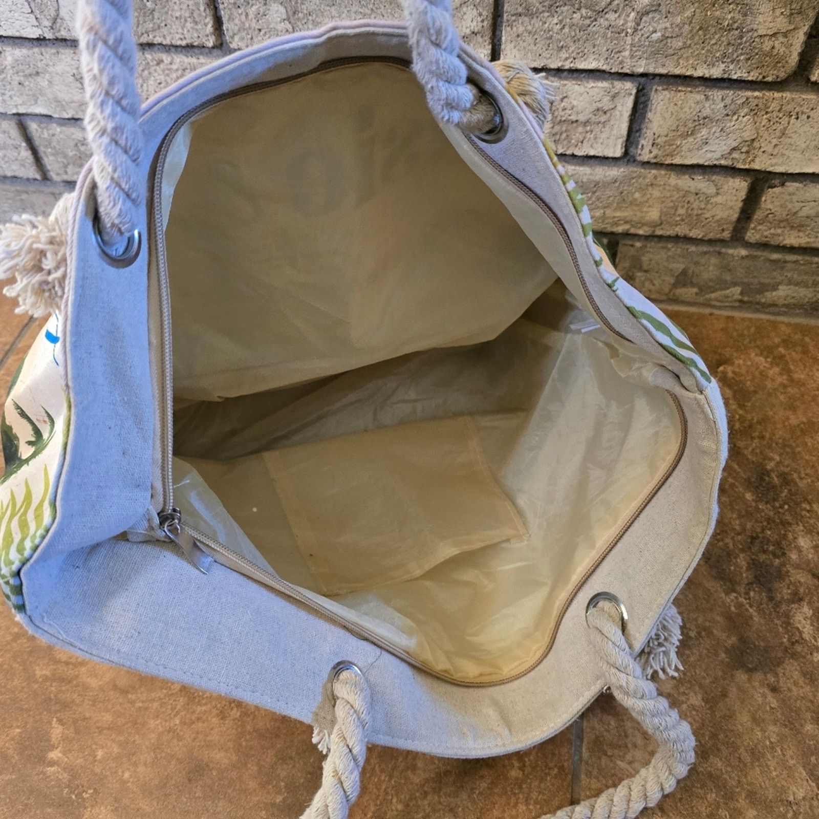 Other Multicolored Elsie & Zoey Canvas Beach Tote Size ONE SIZE - 3 Thumbnail