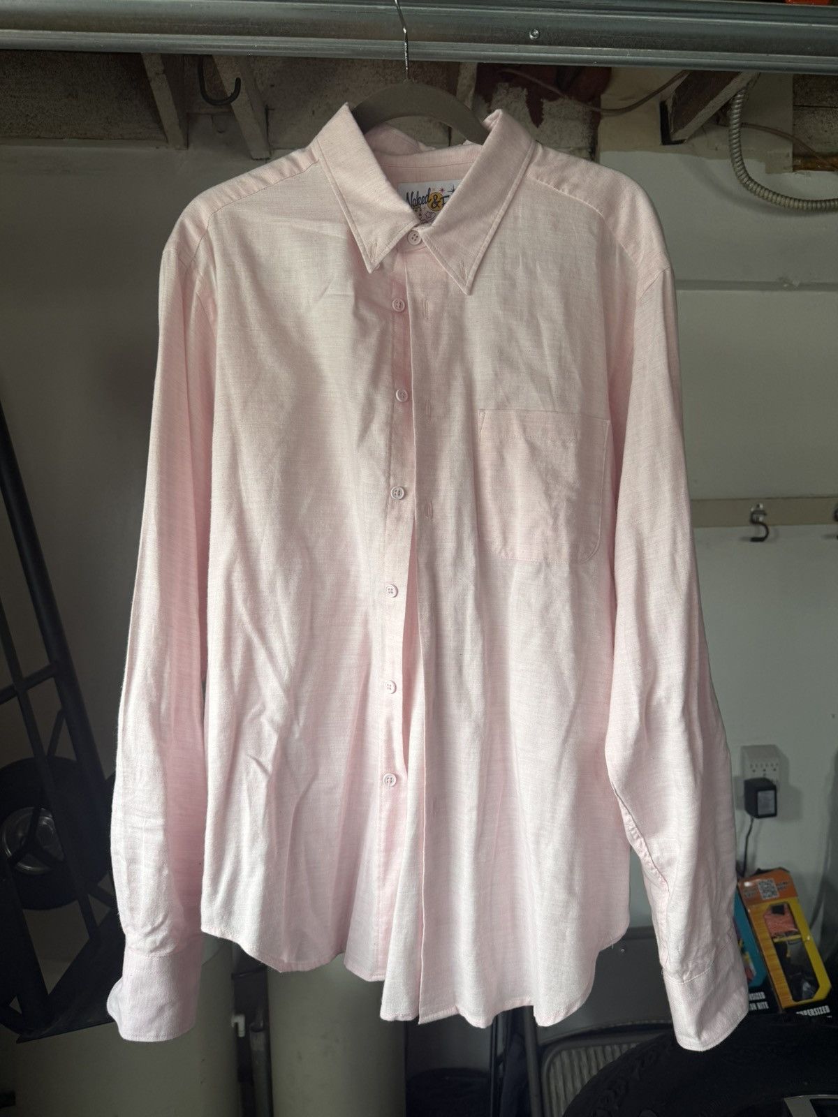 Naked & Famous Naked & Famous Easy Shirt XL Soft Flannel Disco’d Color Pink Size US XL / EU 56 / 4 - 1 Thumbnail