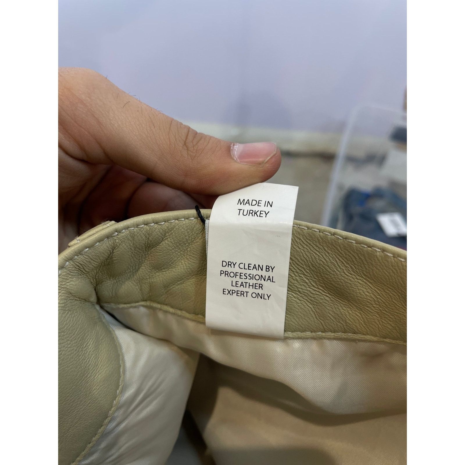 DENIM TEARS Denim Tears Tan Leather Jeans Used 36 Size US 36 / EU 52 - 6 Thumbnail