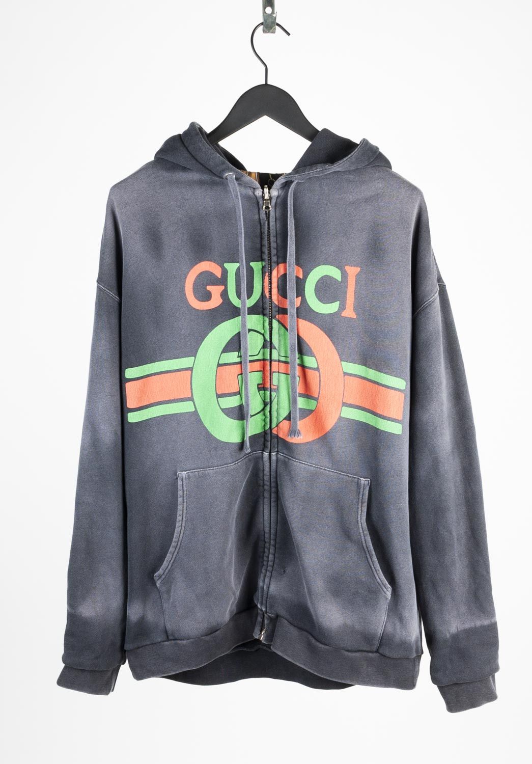 Gucci Gucci Men Hooded Distressed Reversible Jacket, Size M, S669 Size US M / EU 48-50 / 2 - 1 Thumbnail