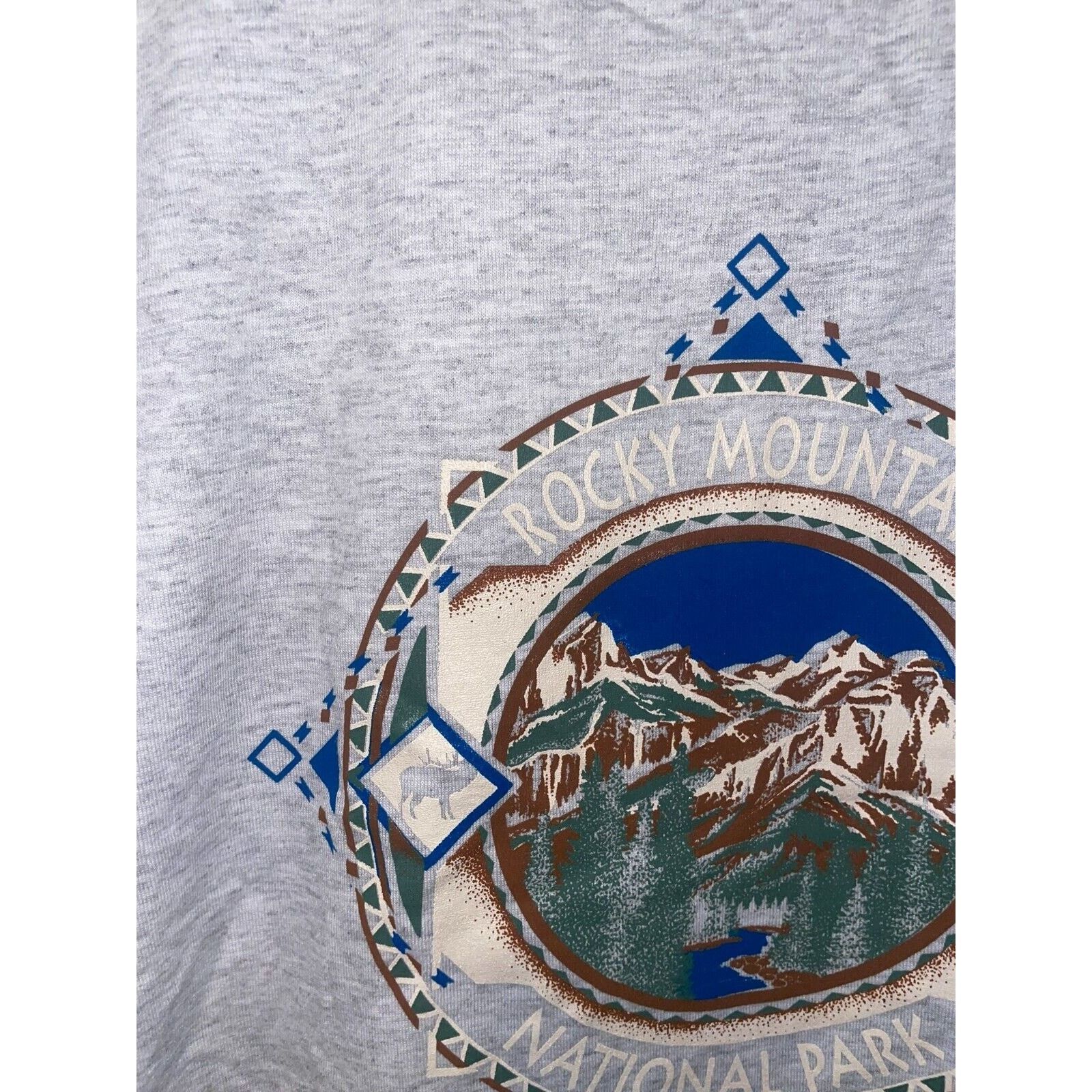 Jerzees 90s Vintage Rocky Mountain National Park RMNP Shirt CO VTG 1 Size US L / EU 52-54 / 3 - 3 Thumbnail