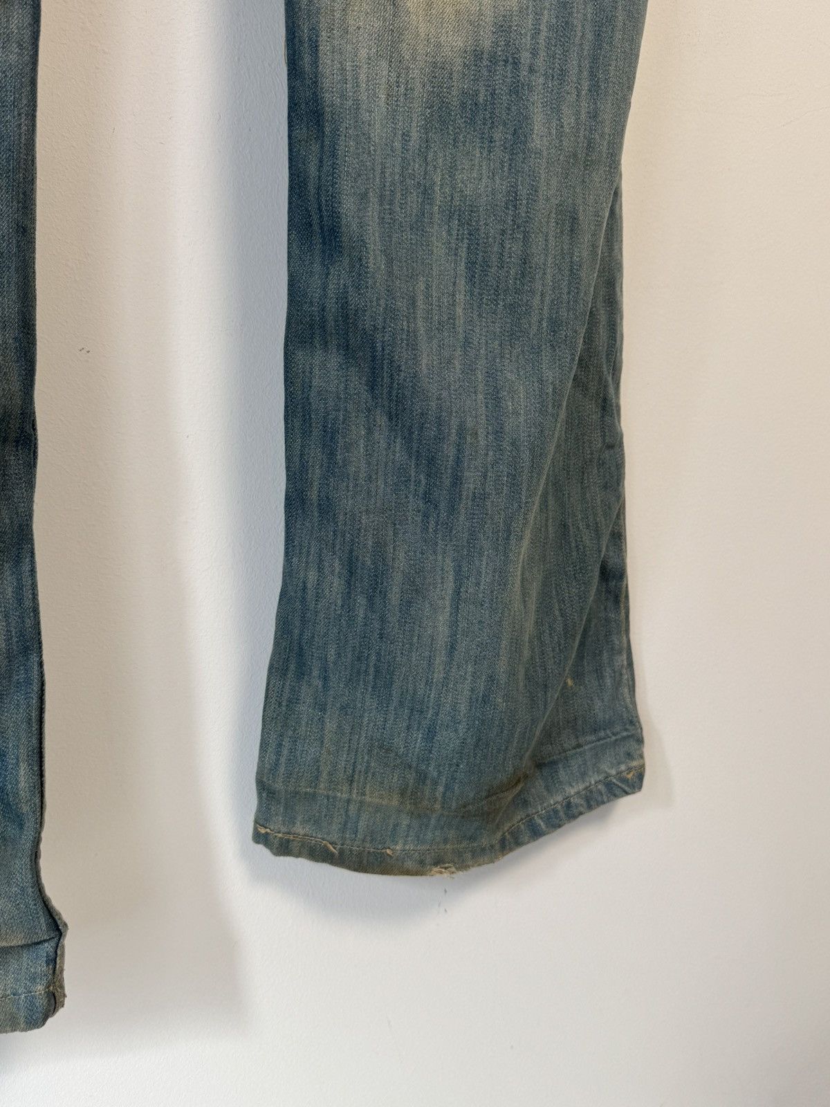 Dolce & Gabbana Vintage Dolce & Gabbana Distressed Faded Poem Denim Jeans Size US 33 - 17 Thumbnail