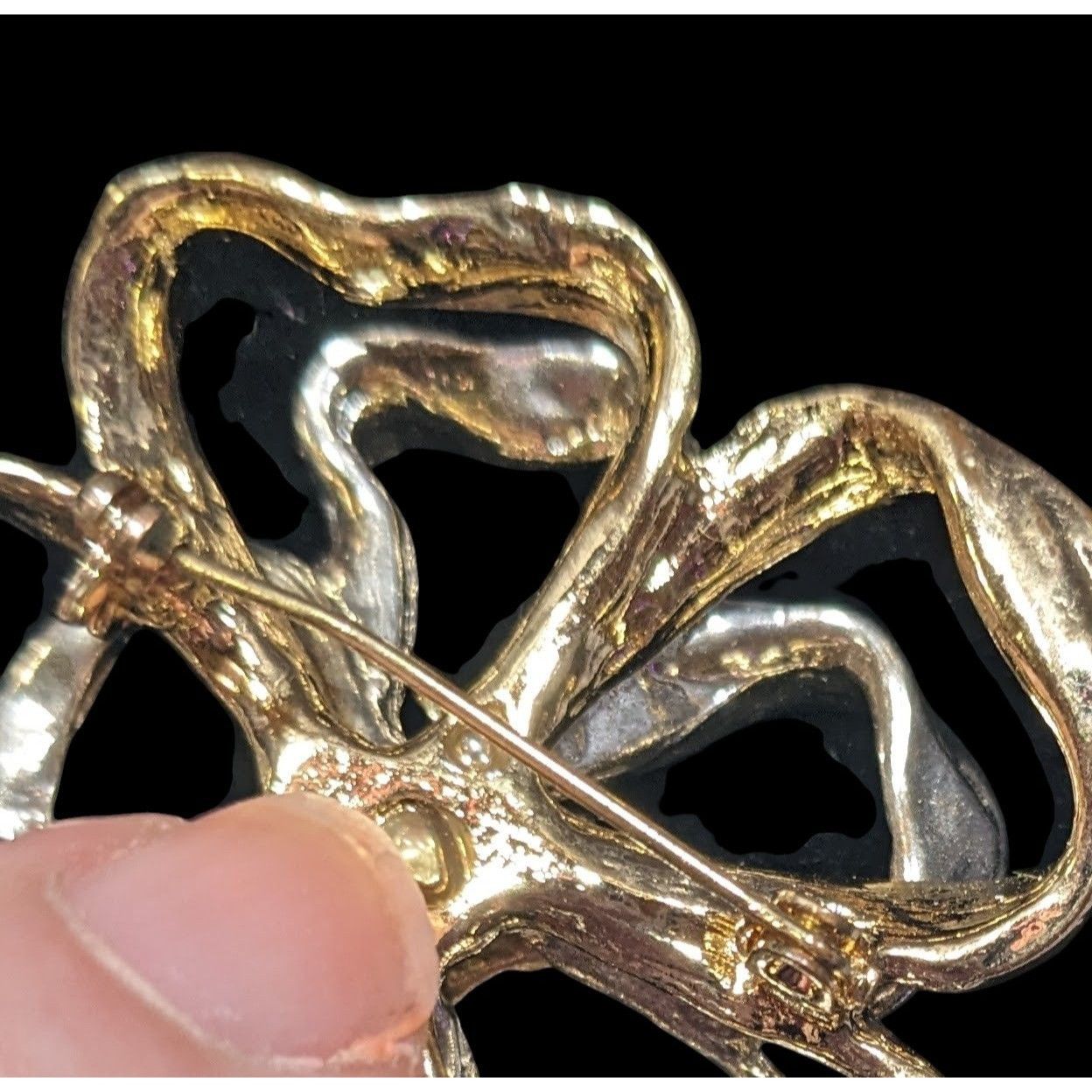 Other Vintage Macy's Holiday Lane Silver And Gold Tone Floral Broo Size ONE SIZE - 3 Thumbnail
