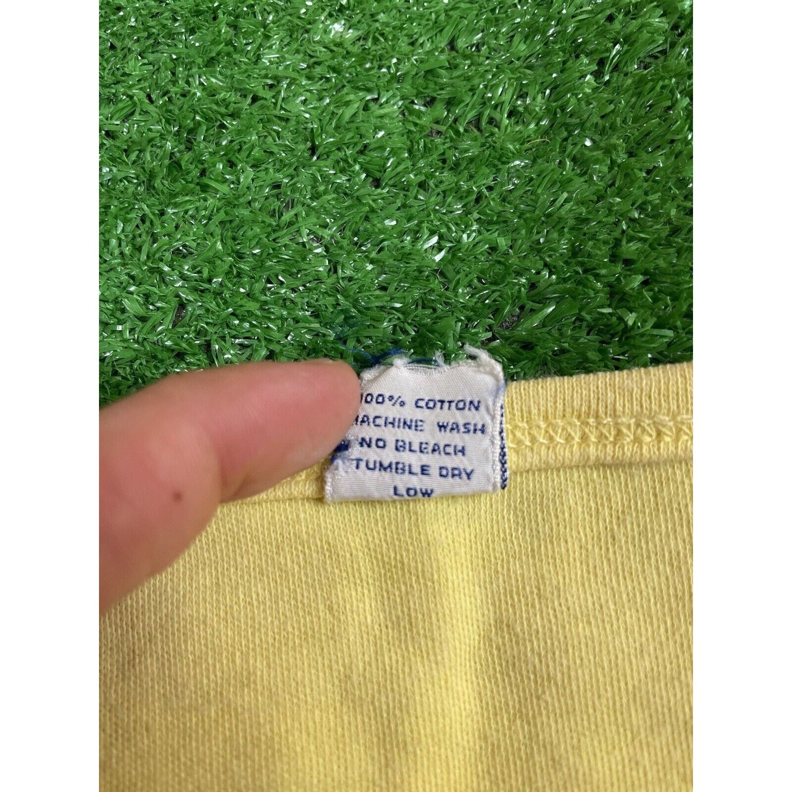 Vintage Vintage 80s Horse Racing Polo Small Yellow Baby Doll Shirt Size S / US 4 / IT 40 - 4 Thumbnail