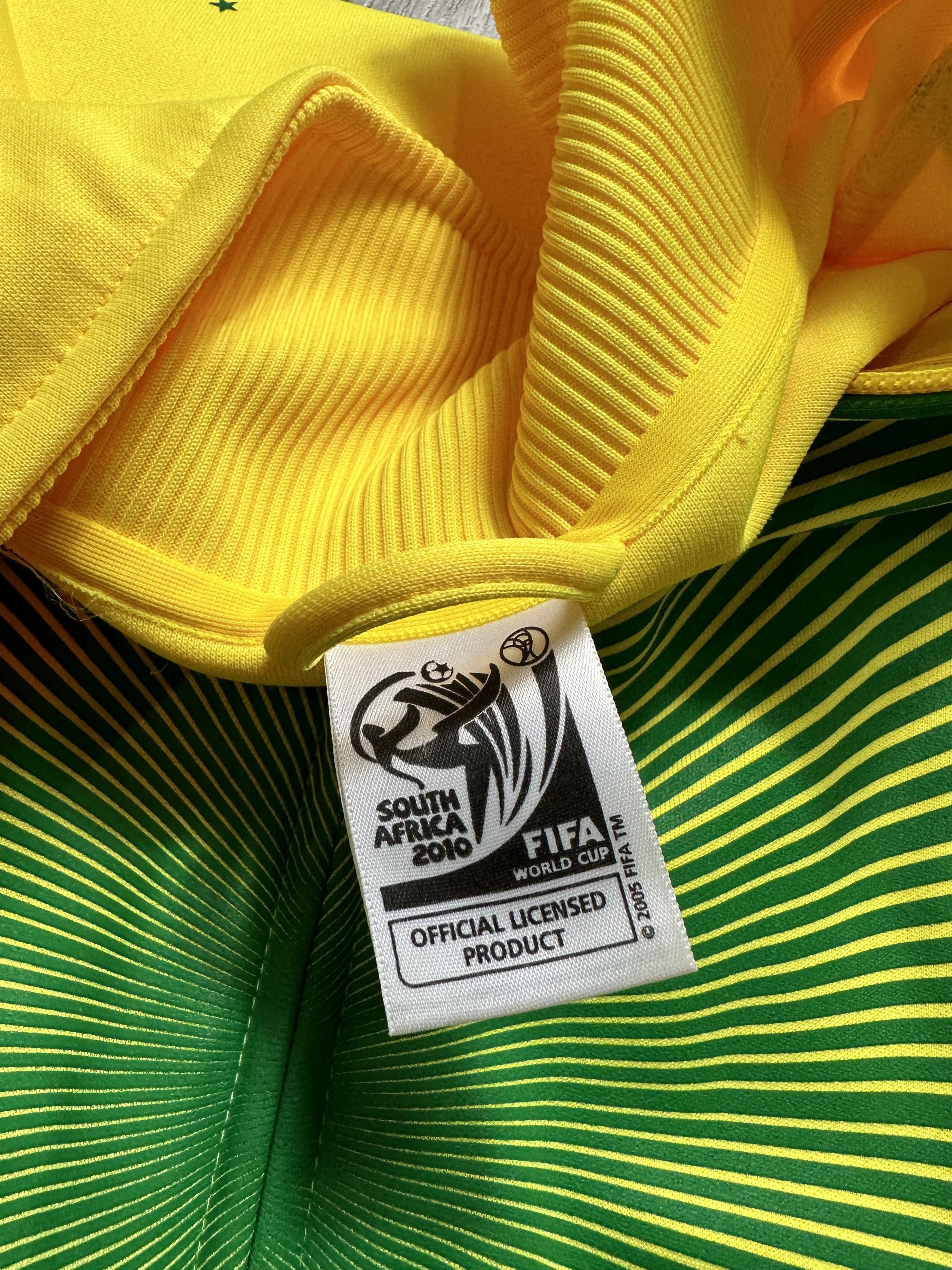 Adidas Adidas Brazil National Team 2010 World Cup Warm Up Jacket Size US L / EU 52-54 / 3 - 6 Thumbnail