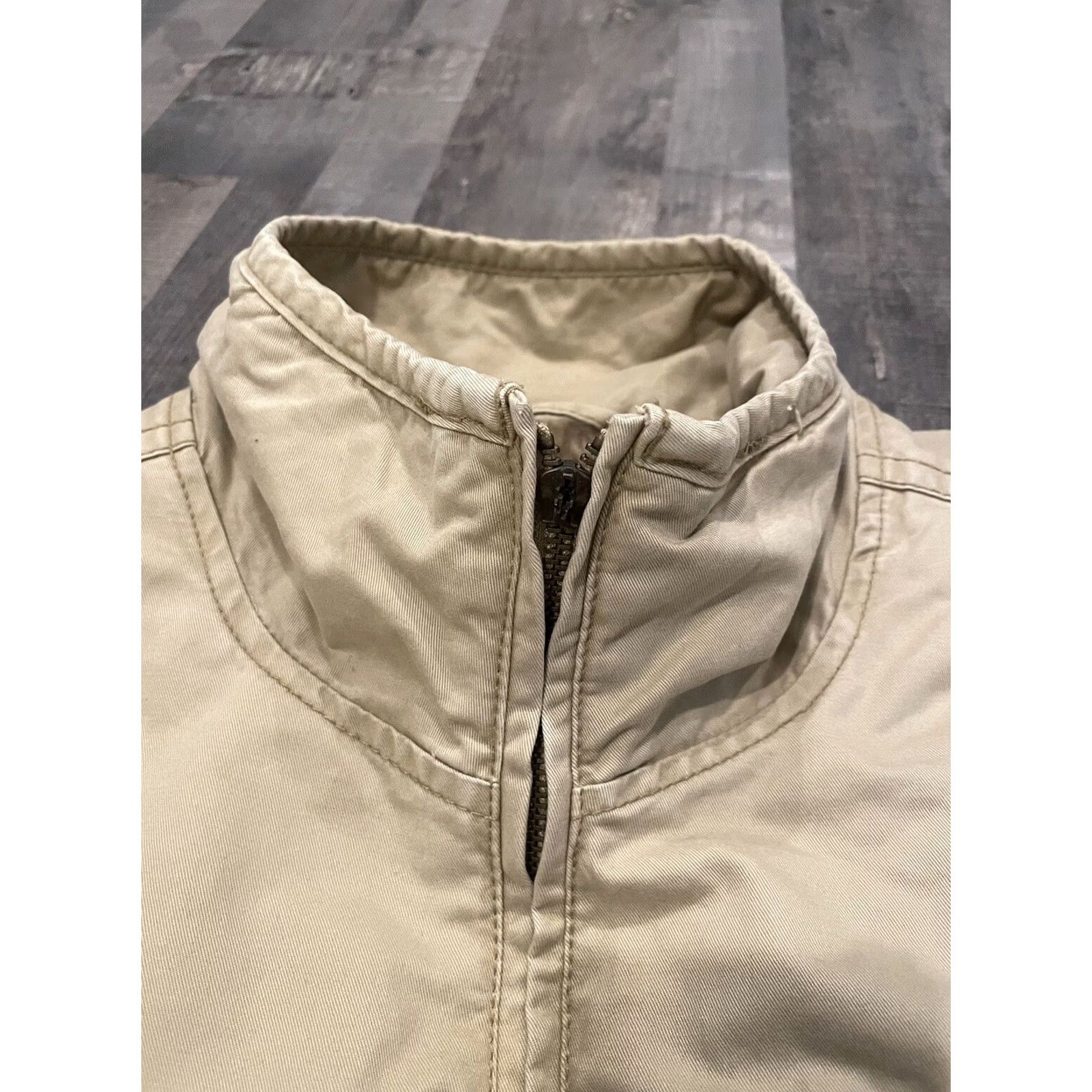 Vintage Arizona Jeans Coat Jacket Lined Size 2XL Brown / Tan Bomber Jacket Men Winter Classic Lined Zipper Cotton Solid 2XL Brown Mens Size US 39 - 2 Thumbnail