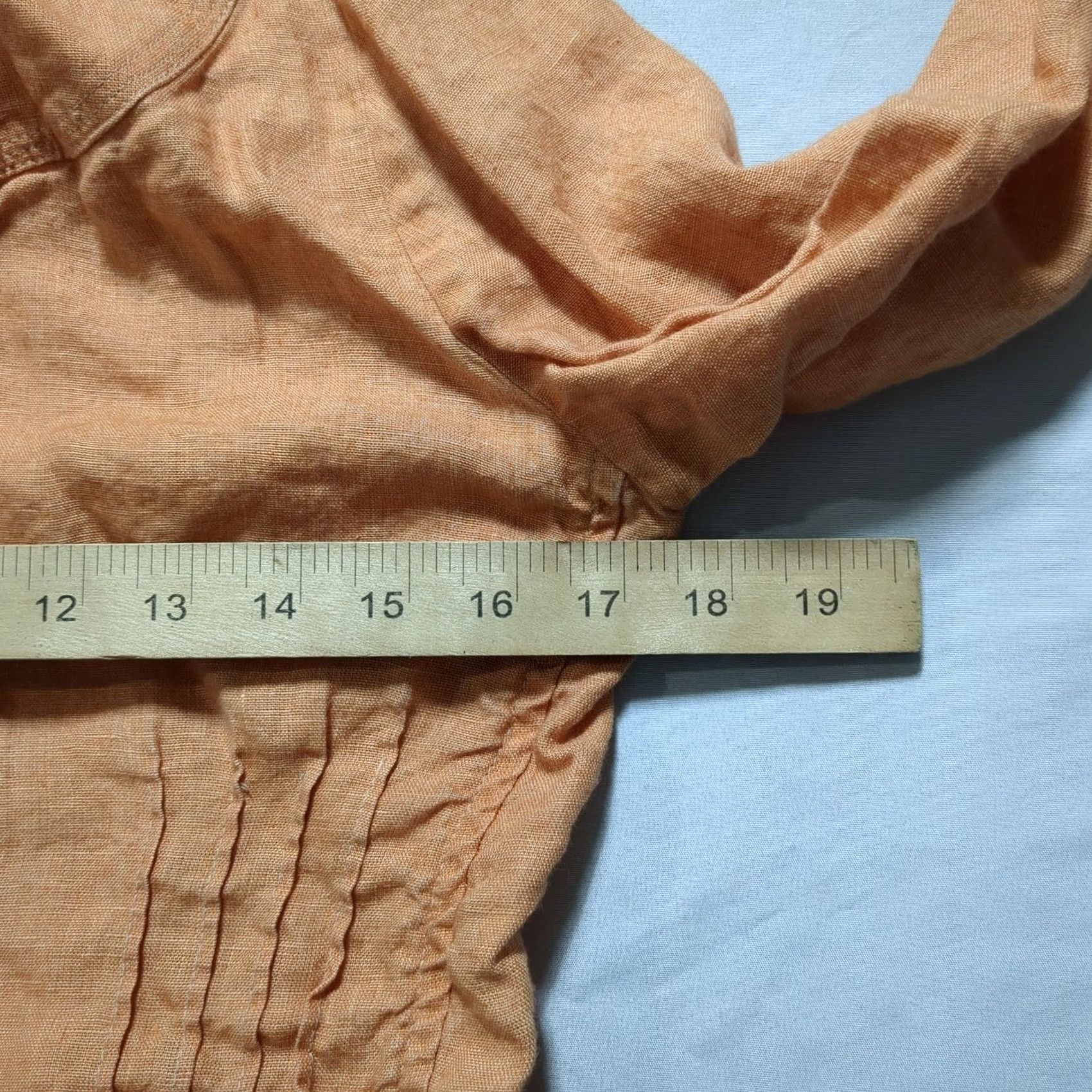Vintage Chicos Linen Jacket Orange Button Front Pintuck Utility Jacket Womens Small S Size S / US 4 / IT 40 - 5 Thumbnail