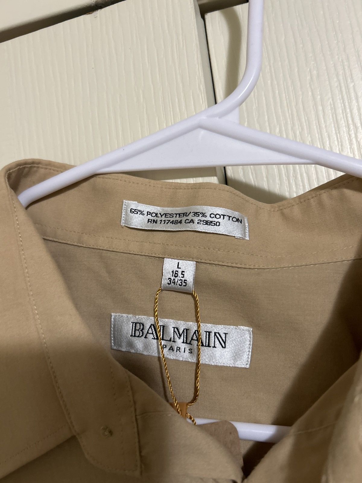 Balmain × Vintage Vintage Balmain dress shirt Size 34R - 2 Thumbnail