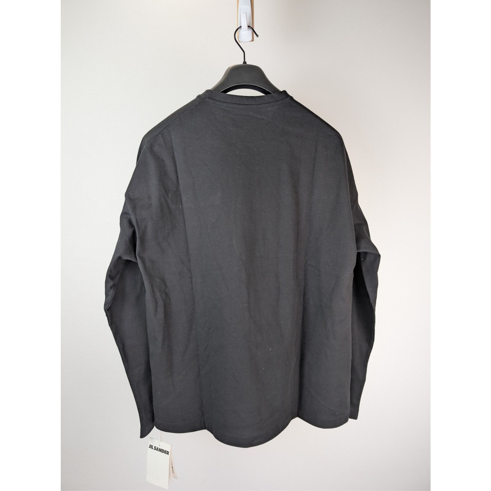 Jil Sander o1rshd1 Compact Cotton Jersey Python Pocket T-Shirt in Black Size US M / EU 48-50 / 2 - 13 Thumbnail