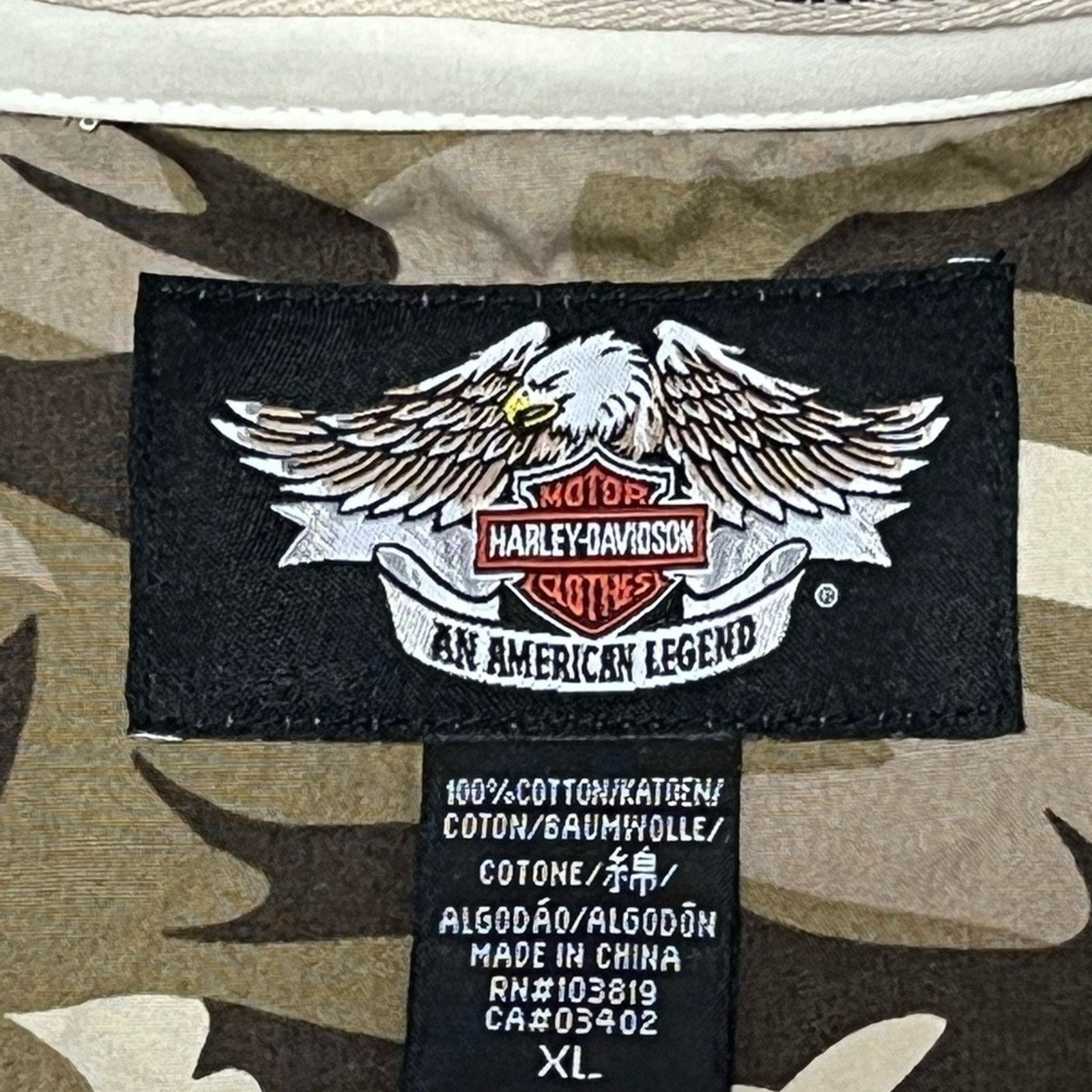Harley Davidson Harley Davidson Embroidered “No Power No Glory” H-D Shirt Size US XL / EU 56 / 4 - 5 Thumbnail