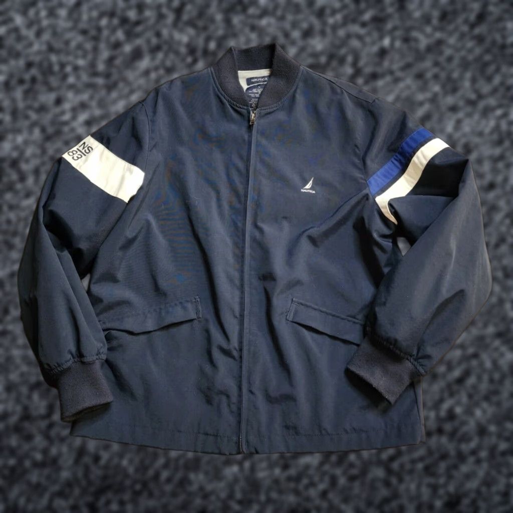 Nautica VINTAGE Nautica Navy Blue Mens Pea Coat Jacket Size L Size US L / EU 52-54 / 3 - 1 Thumbnail