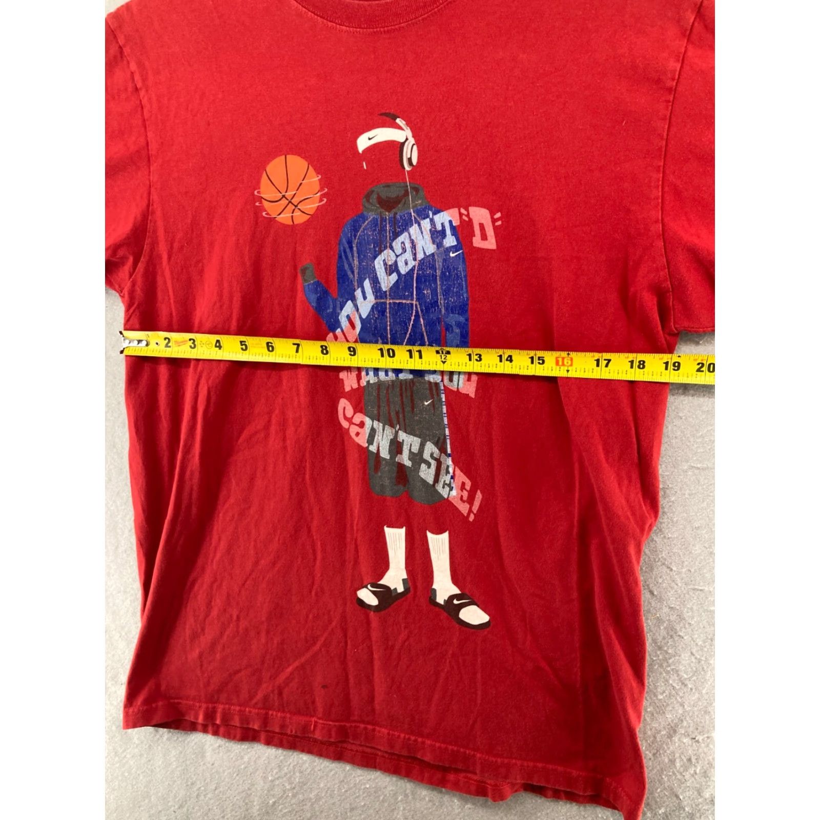 Nike Nike T-Shirt Mens Large Cant stop Red Jersey Crew Neck Sports Nike Air - Adult Large Mens Size US L / EU 52-54 / 3 - 2 Thumbnail
