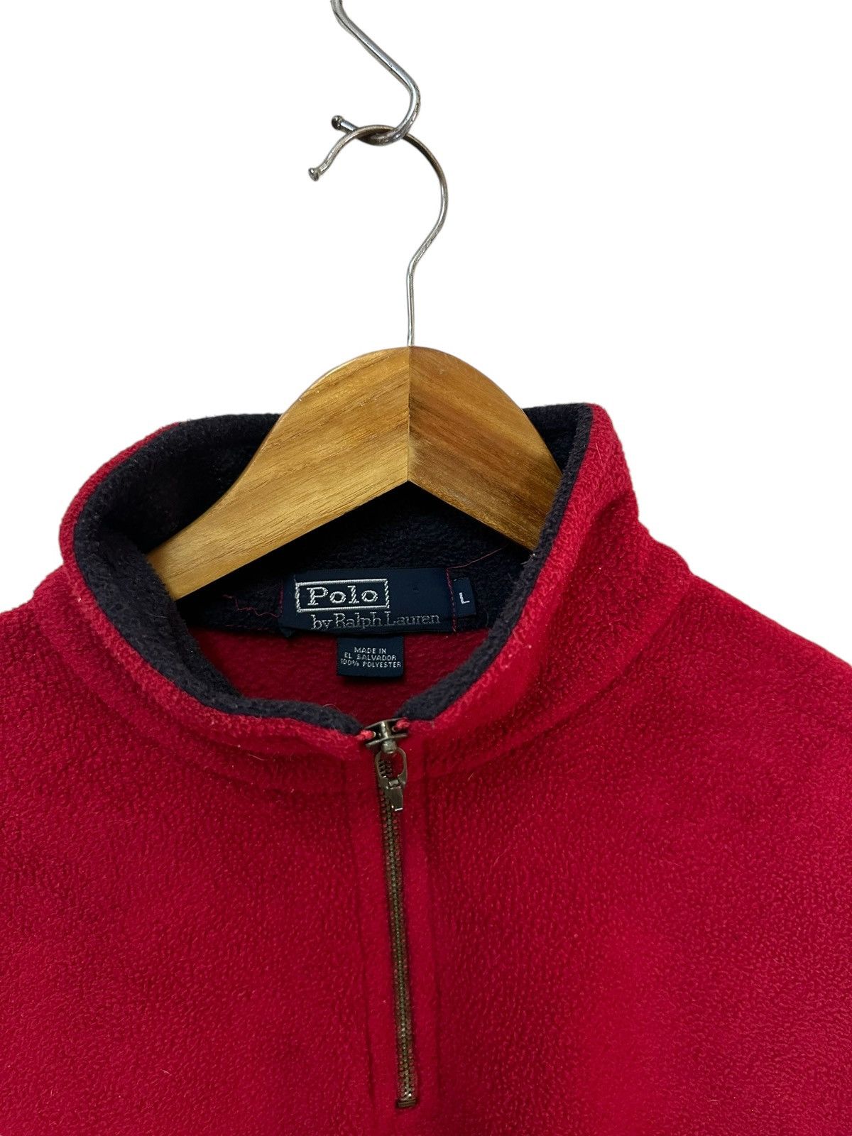 Polo Ralph Lauren vintage polo ralph lauren fleece sweatshirt half zip Size US L / EU 52-54 / 3 - 6 Thumbnail