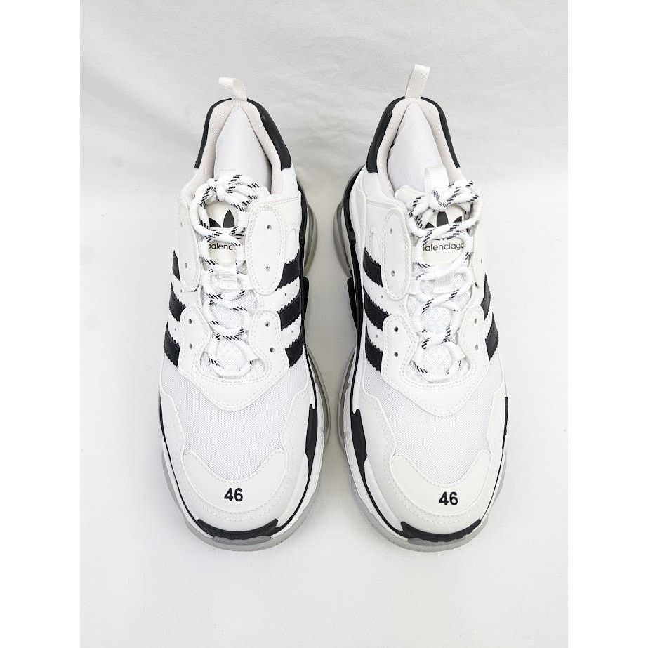 Adidas × Balenciaga o1rshd1 Low-Top Sneakers in Black/White Size US 13 / EU 46 - 18 Thumbnail