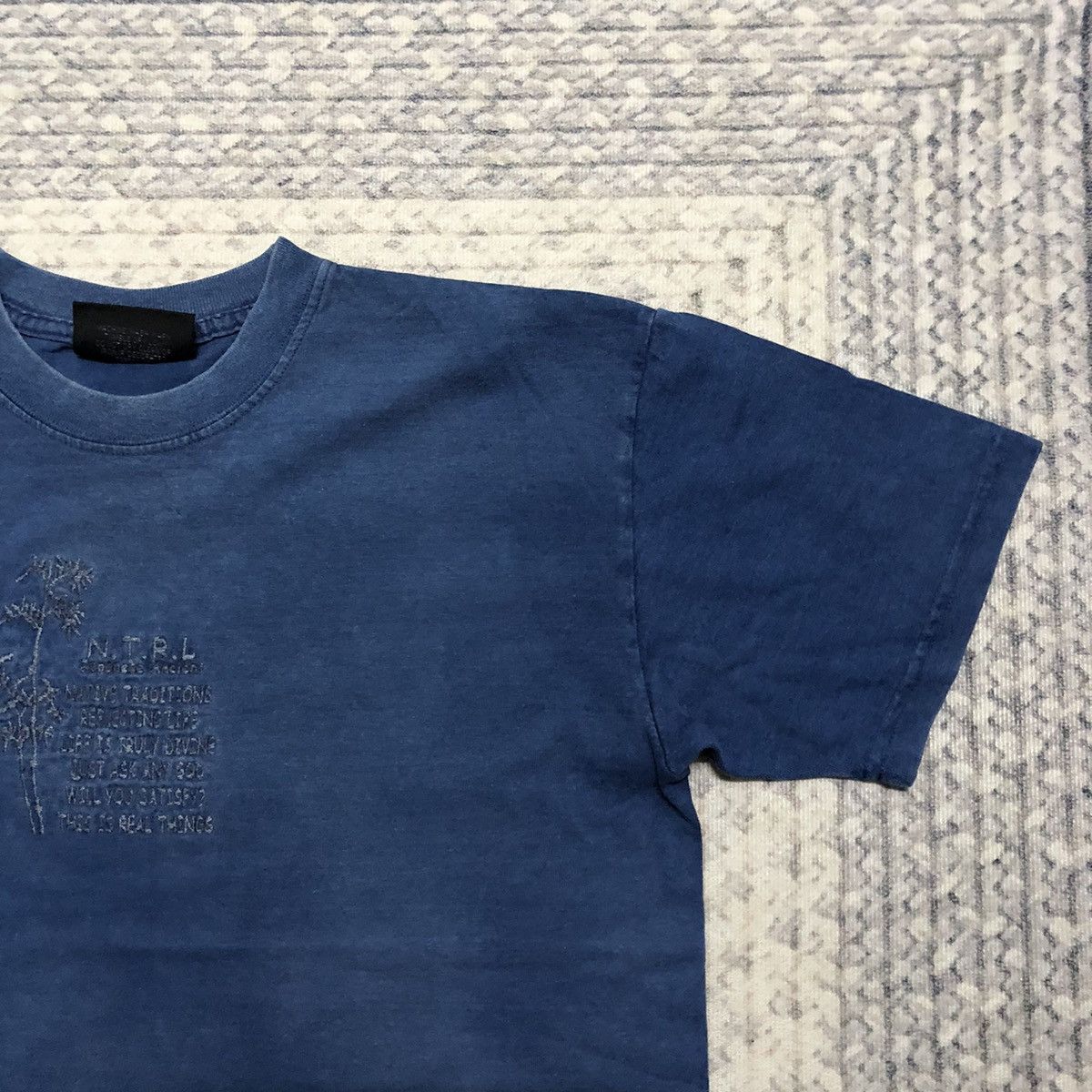 Japanese Brand × Vintage Rare Faded Vintage Japanese Ancient ‘N.T.R.L’ Quote Tees Size US L / EU 52-54 / 3 - 3 Thumbnail