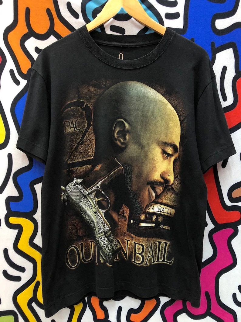 Rap Tees Vintage 2000s Tupac Shakur tshirt size M Size US M / EU 48-50 / 2 - 1 Thumbnail