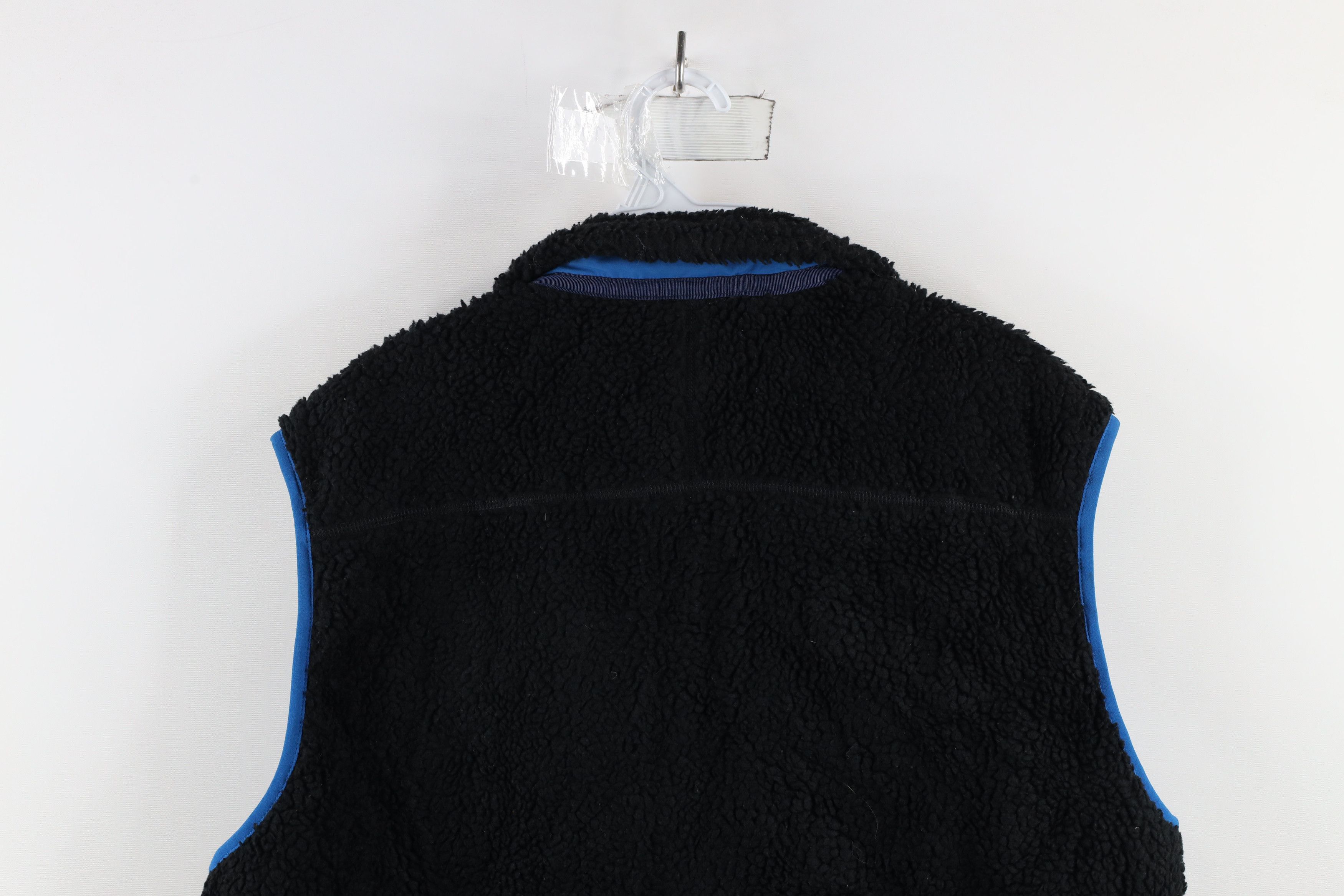 Patagonia × Vintage Patagonia Retro-X Deep Pile Fleece Vest Jacket Black Blue Size US L / EU 52-54 / 3 - 15 Thumbnail