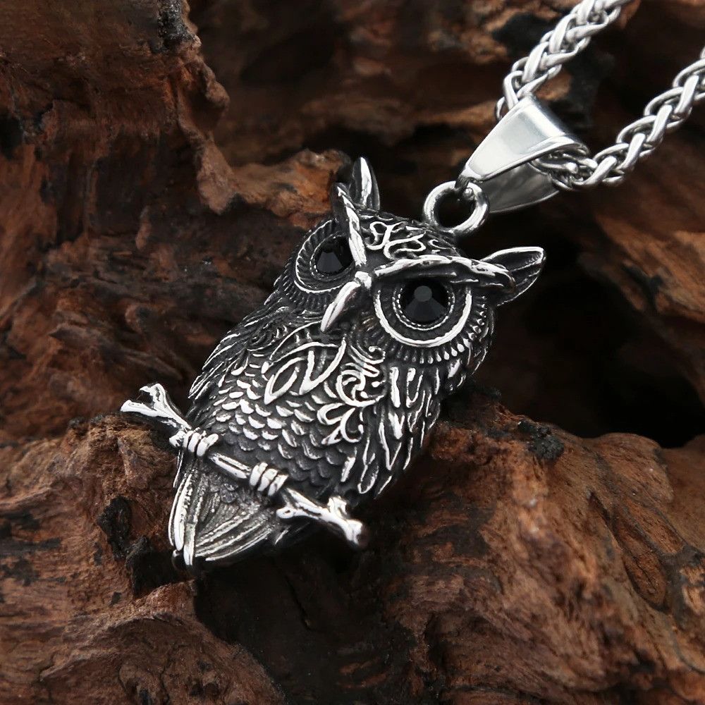 Other Vintage Stainless Steel Owl Pendant Necklace Size ONE SIZE - 5 Thumbnail