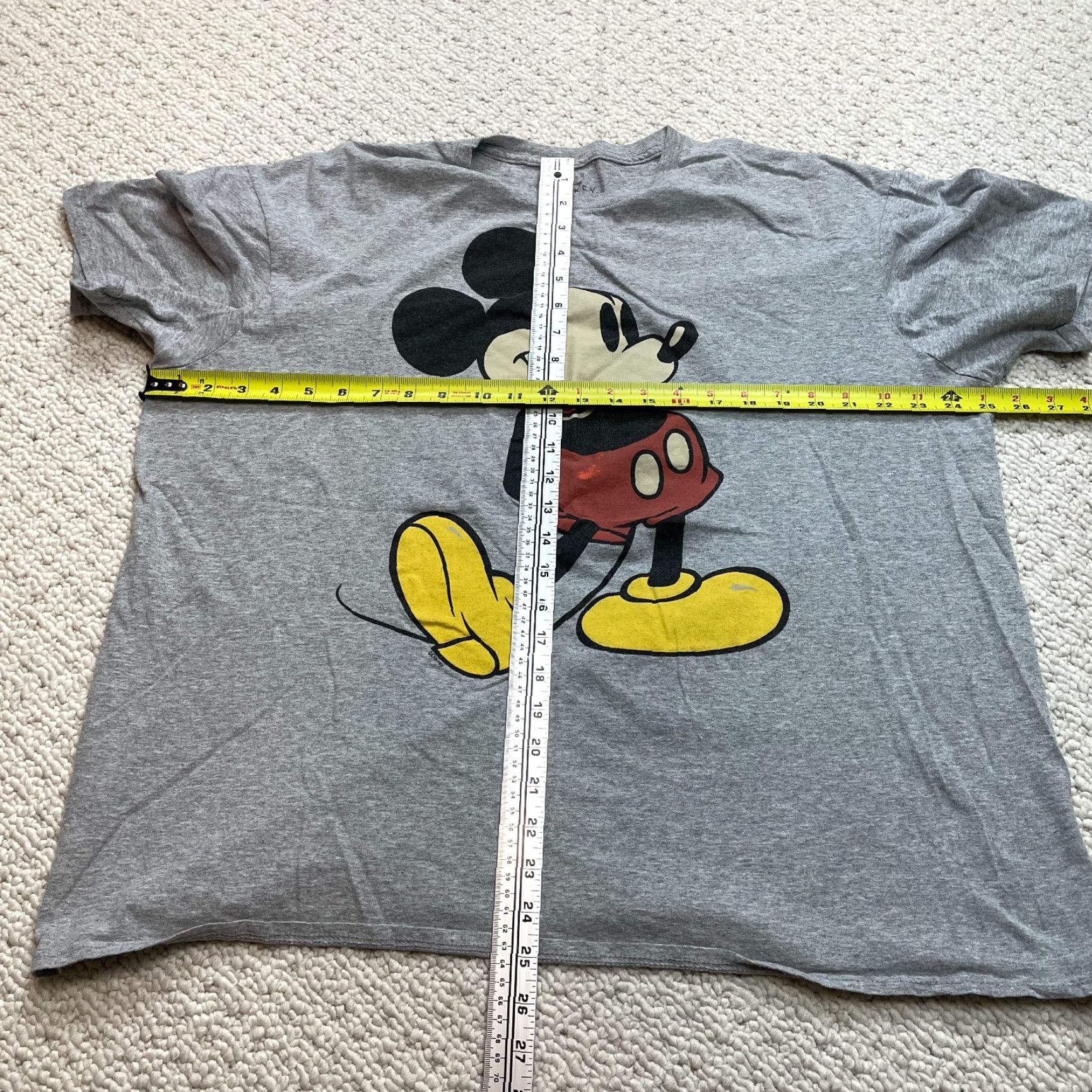 Disney Disney Mickey Mouse Shirt Mens 2XL Gray Graphic Tee Short Sleeve Cartoon Crew Size US XXL / EU 58 / 5 - 4 Thumbnail