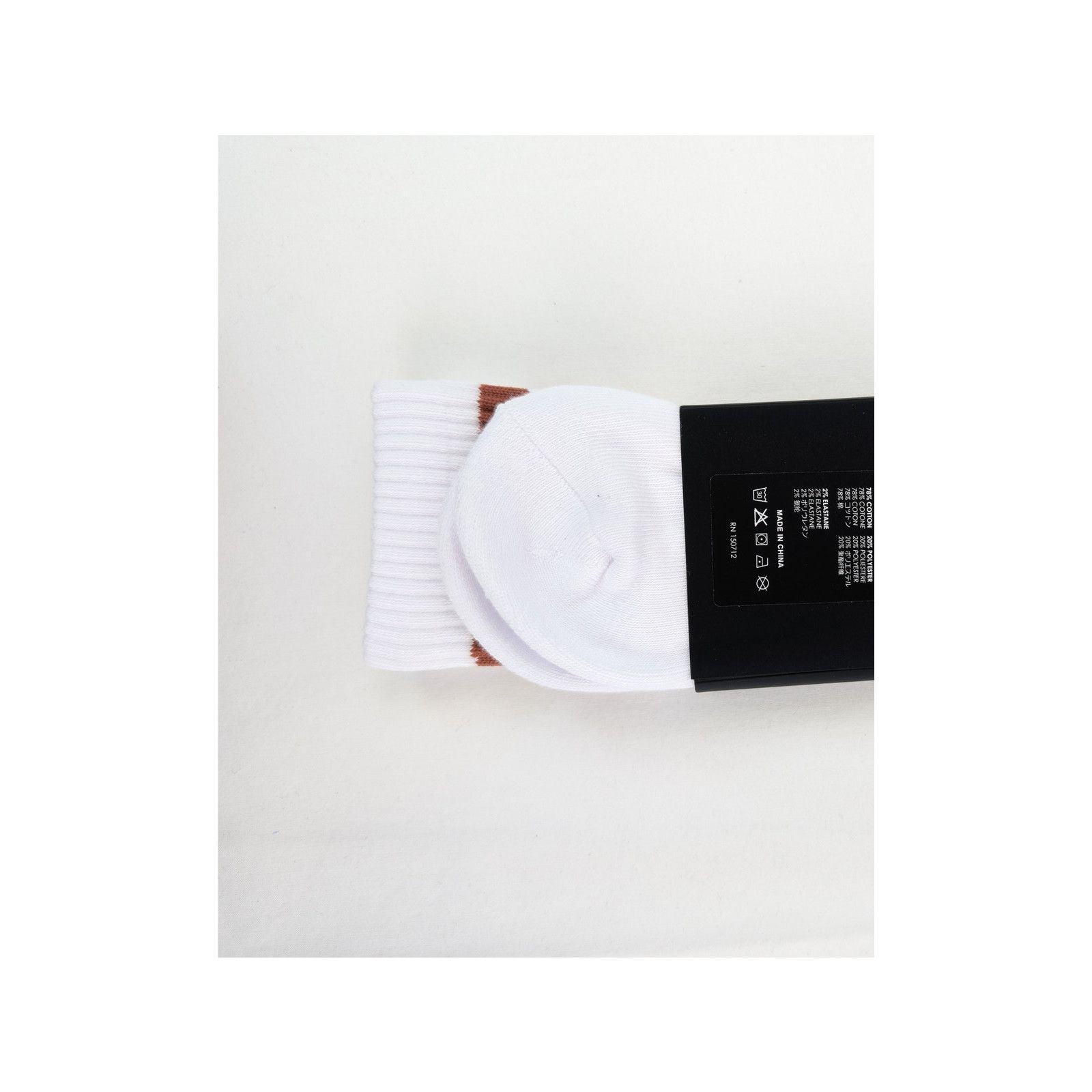 Amiri o1rshd1 Size: 45-46 / MA Stripe Socks in White / Cork Size ONE SIZE - 10 Thumbnail