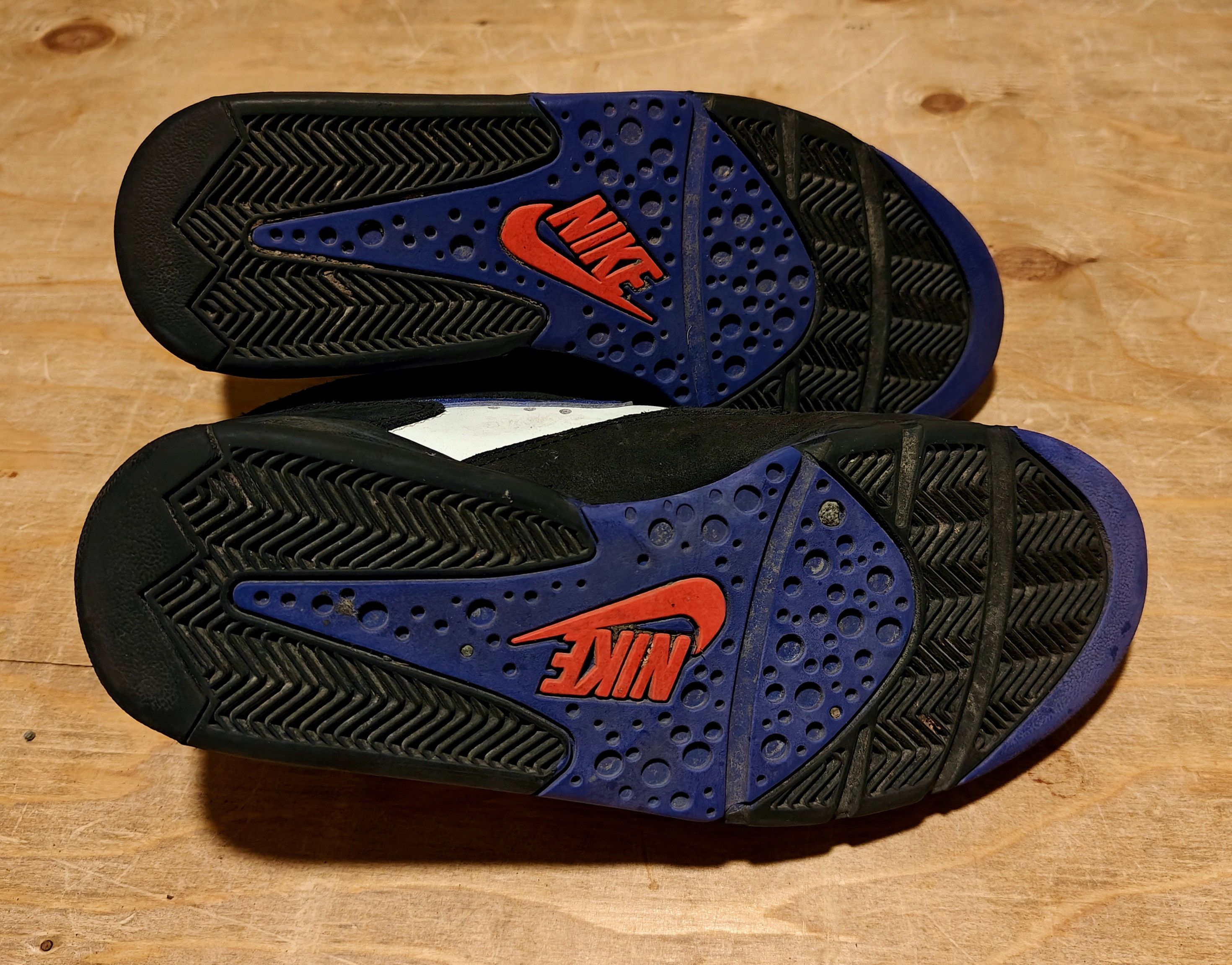 Nike × Vintage Vtg 1993 Nike Force Air Jordan black purple basketball shoes Size US 9 / EU 42 - 5 Thumbnail