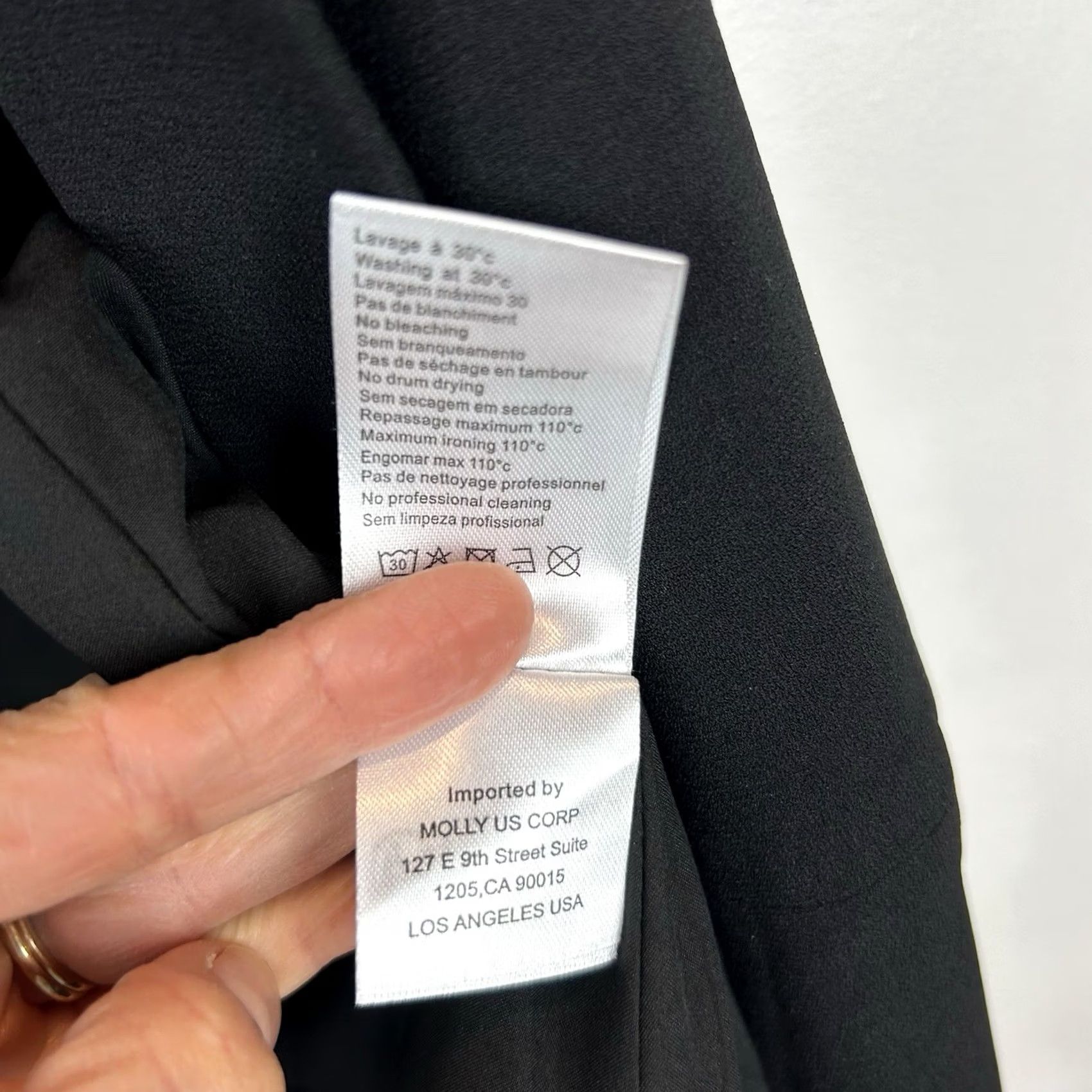 Vintage Molly Bracken Blazer Womens Small Black Lined Open Career Minimalit Capsule Slim Pockets Jacket Size S / US 4 / IT 40 - 8 Thumbnail