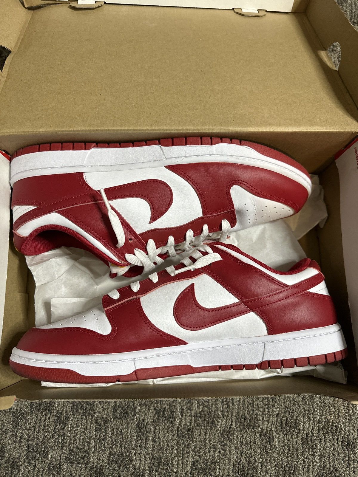Nike Nike Dunk Low Retro ‘Gym Red’ Size US 12.5 / EU 45-46 - 1 Thumbnail