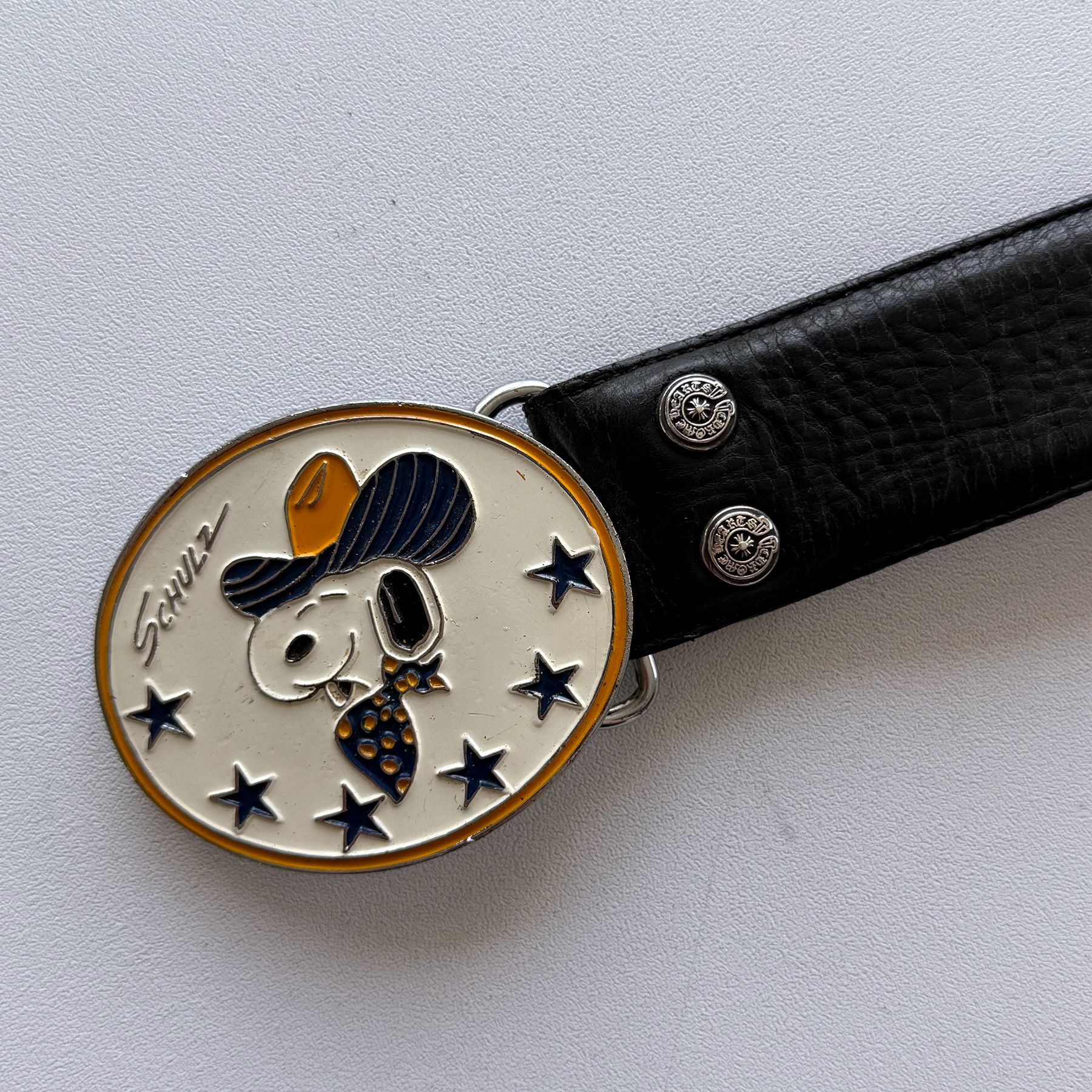 Chrome Hearts Chrome Hearts 1.5 Inch Leather Belt Strap Size 30 - 4 Thumbnail