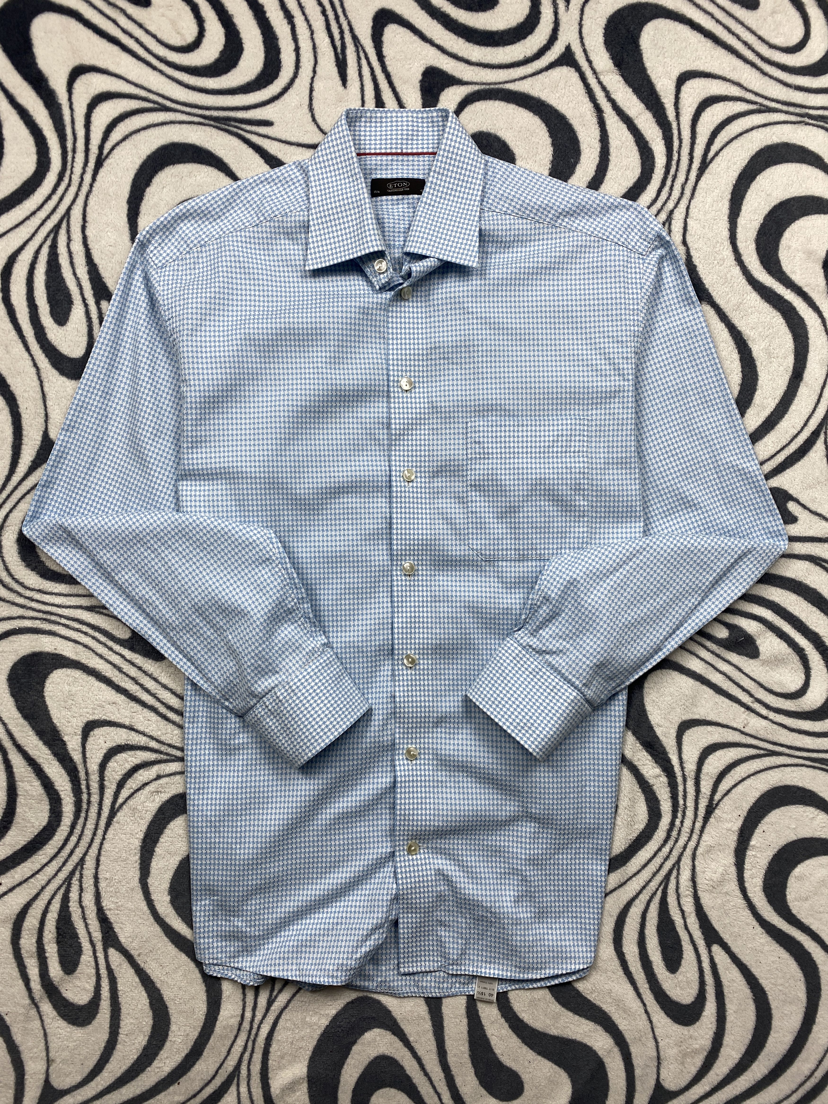Eton × Vintage Eton Mens Long Sleeve Shirt Size US L / EU 52-54 / 3 - 1 Thumbnail