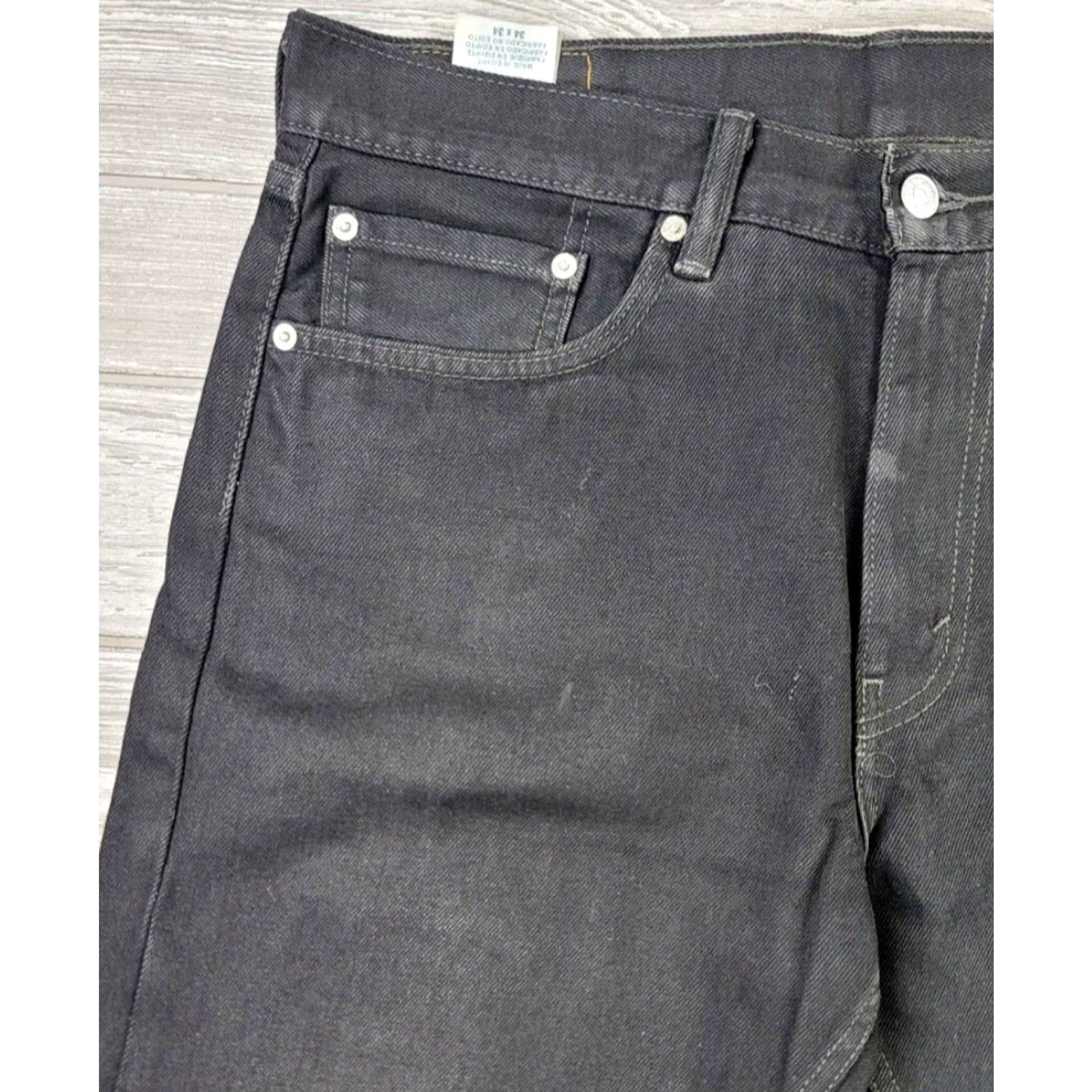 Levi's VINTAGE Levis 505 Straight Leg Jeans Mens 34x34 Black Actual Size 36x34 Size US 34 / EU 50 - 6 Thumbnail
