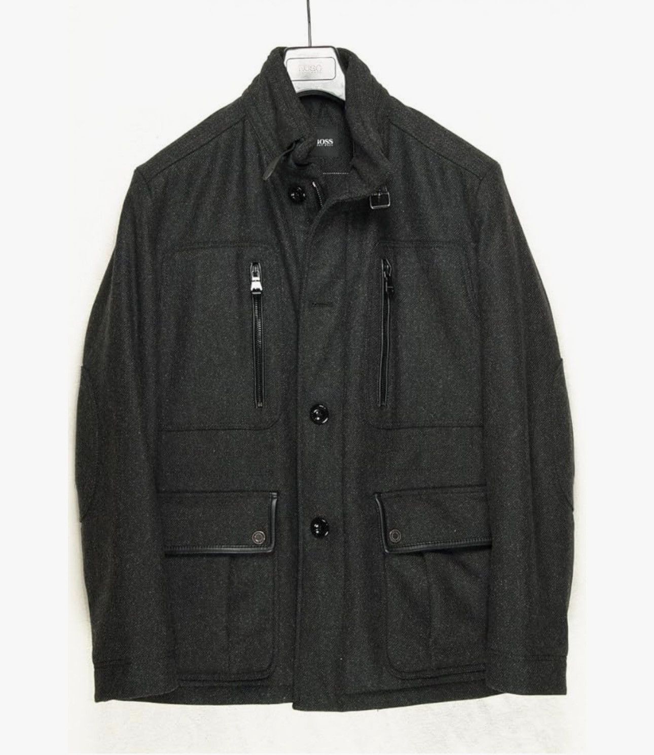Hugo Boss BOSS Hugo Tabox Black Label Winter Jacket Anthracite Wool Size US L / EU 52-54 / 3 - 4 Thumbnail