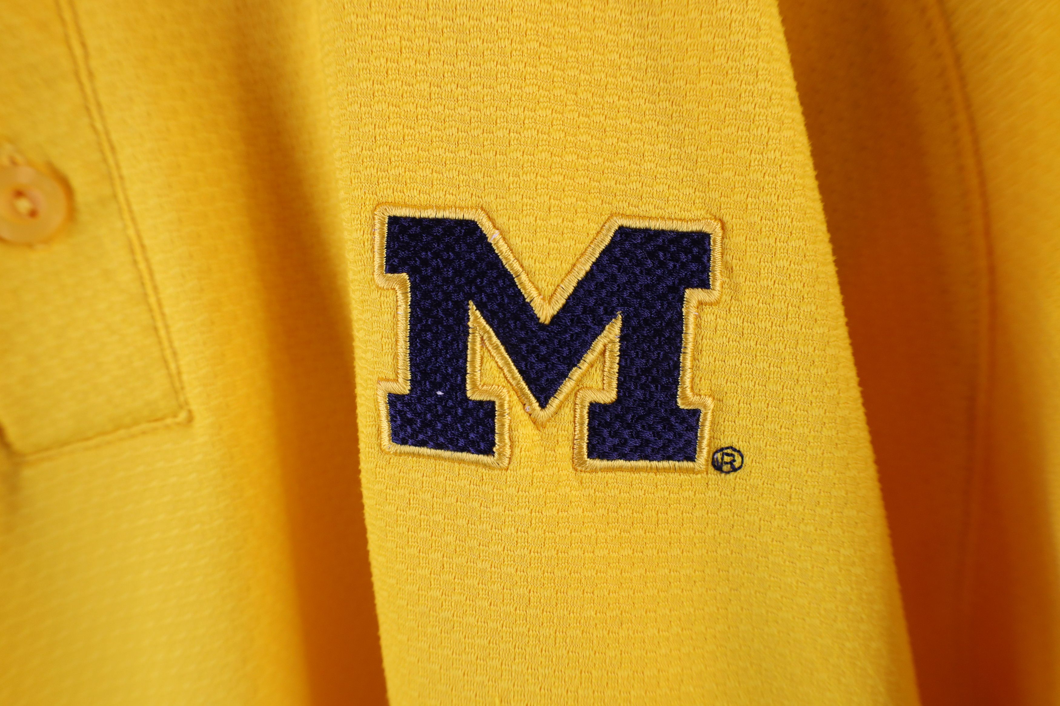 Nike × Vintage Vintage Nike Scott Mini Swoosh University of Michigan Polo Size US M / EU 48-50 / 2 - 4 Thumbnail