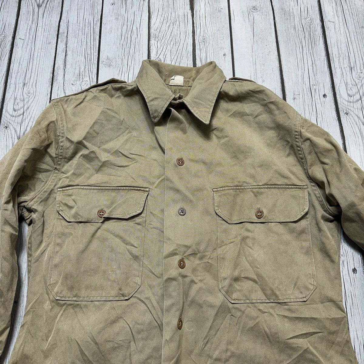 Vintage Vintage military shirt Size US L / EU 52-54 / 3 - 3 Thumbnail