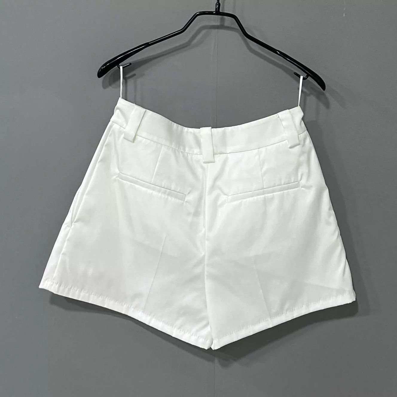Prada PRADA White Recycled Nylon Short 36 Size 25" / US 0 / IT 36 - 3 Thumbnail