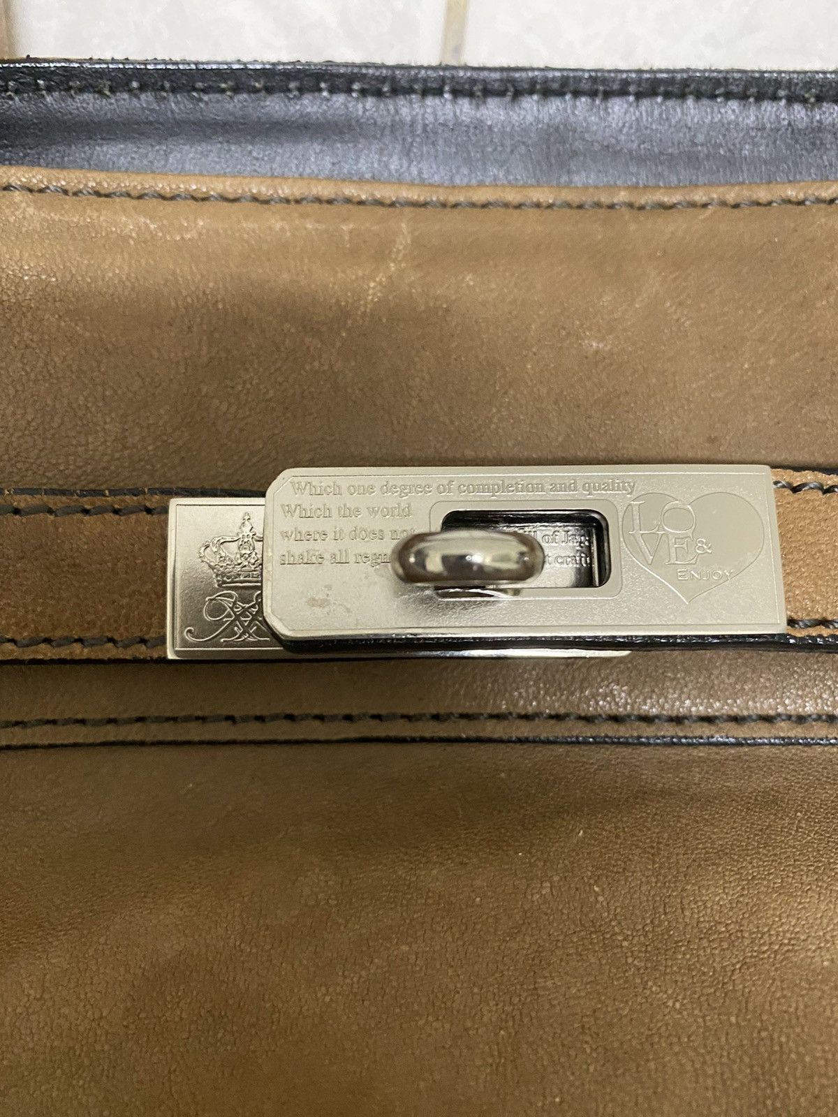 Japanese Brand ADMJ Leather Birkin Bag Size ONE SIZE - 7 Thumbnail