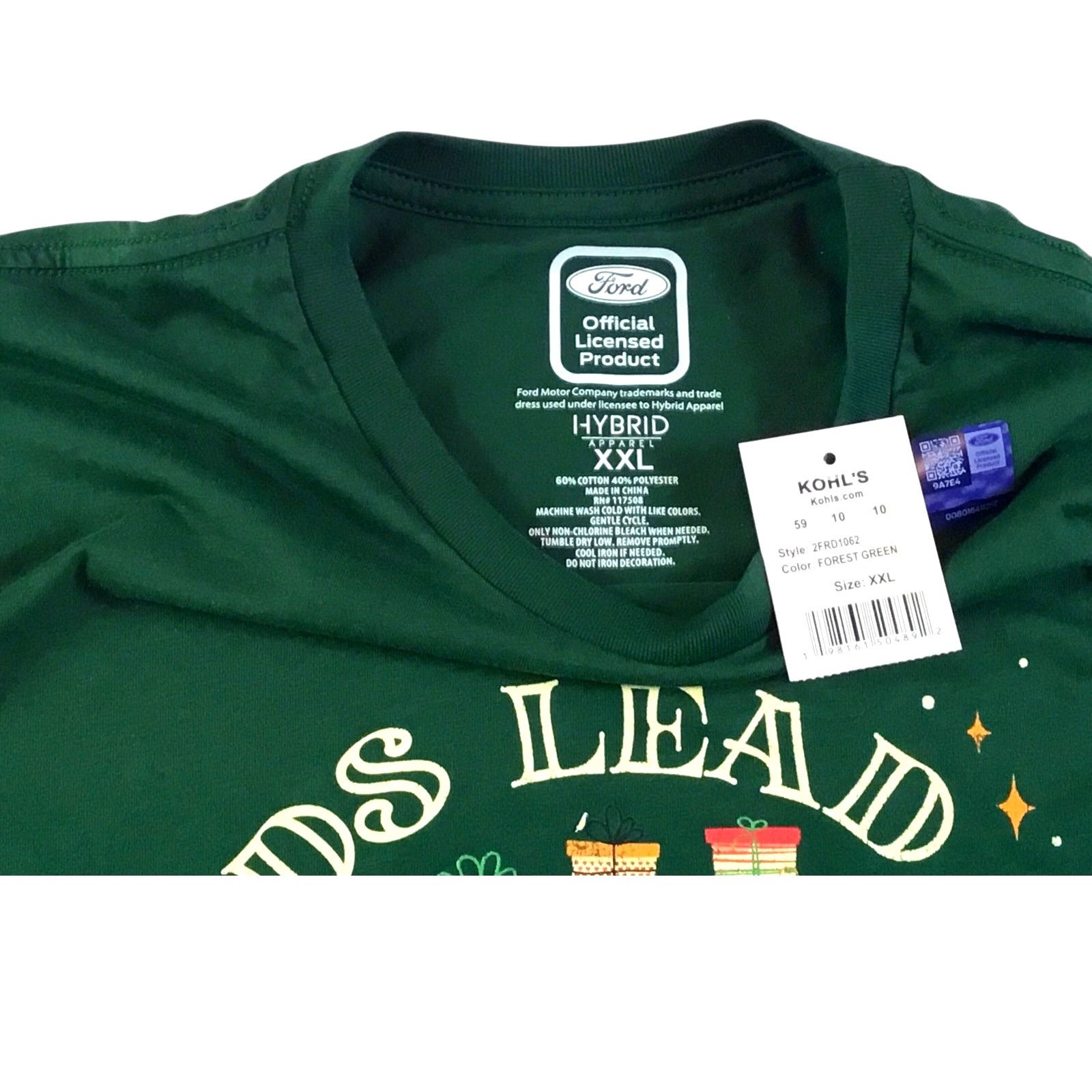 Ford Ford Bronco Christmas Home T-Shirt 2XLGreen Holiday NWT XXL Size US XXL / EU 58 / 5 - 3 Thumbnail