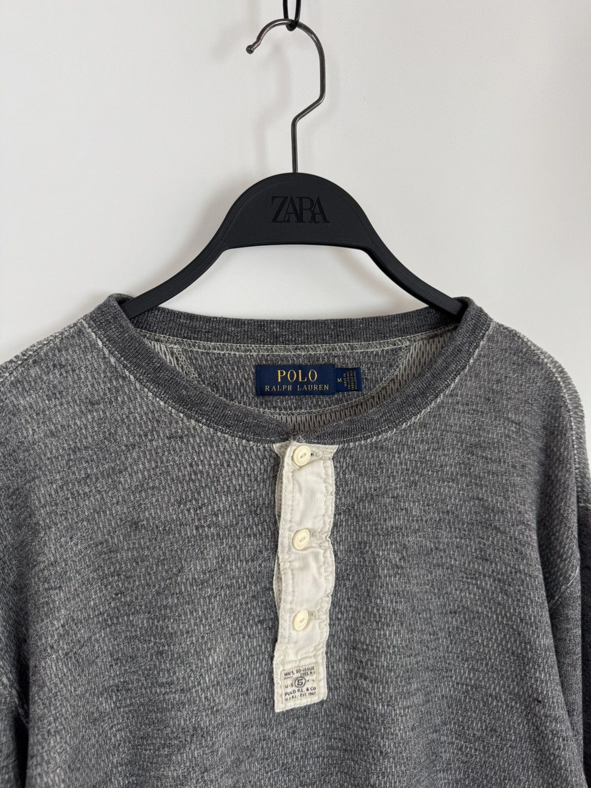 Polo Ralph Lauren Polo Ralph Lauren Long John Cotton Thermal Henley Size US M / EU 48-50 / 2 - 3 Thumbnail