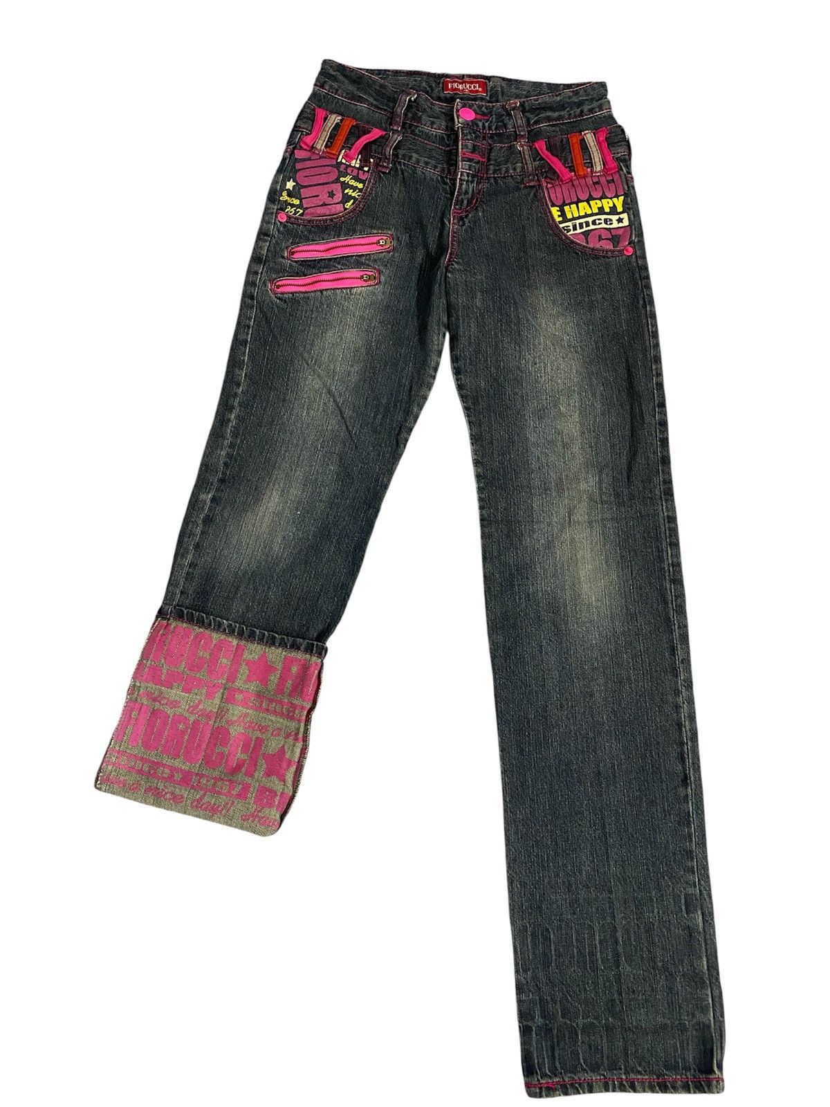 Fiorucci Fiorucci Japan Y2K Graphic Jeans Size 30" / US 8 / IT 44 - 1 Thumbnail